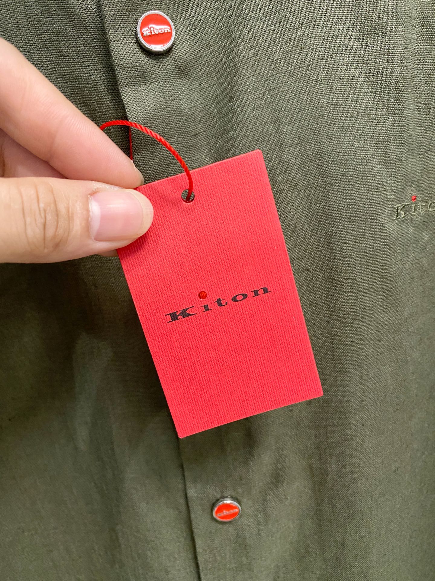 巅峰制造，最好卖的六色最全亚麻！！！Kiton亚麻刺绣Logo红点衬衫｜慵懒骨子里的高级感轻盈的呼吸感，