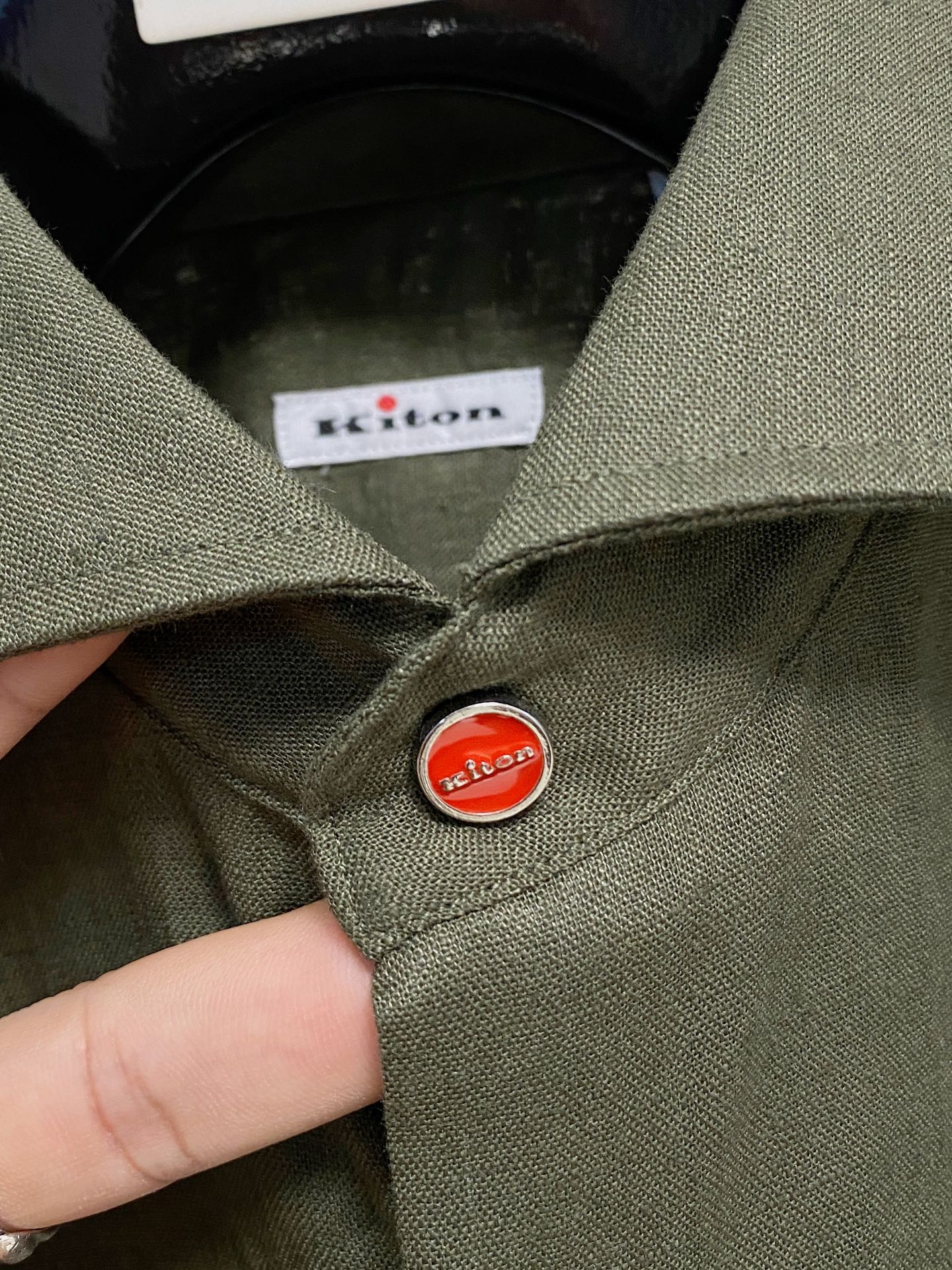 巅峰制造，最好卖的六色最全亚麻！！！Kiton亚麻刺绣Logo红点衬衫｜慵懒骨子里的高级感轻盈的呼吸感，