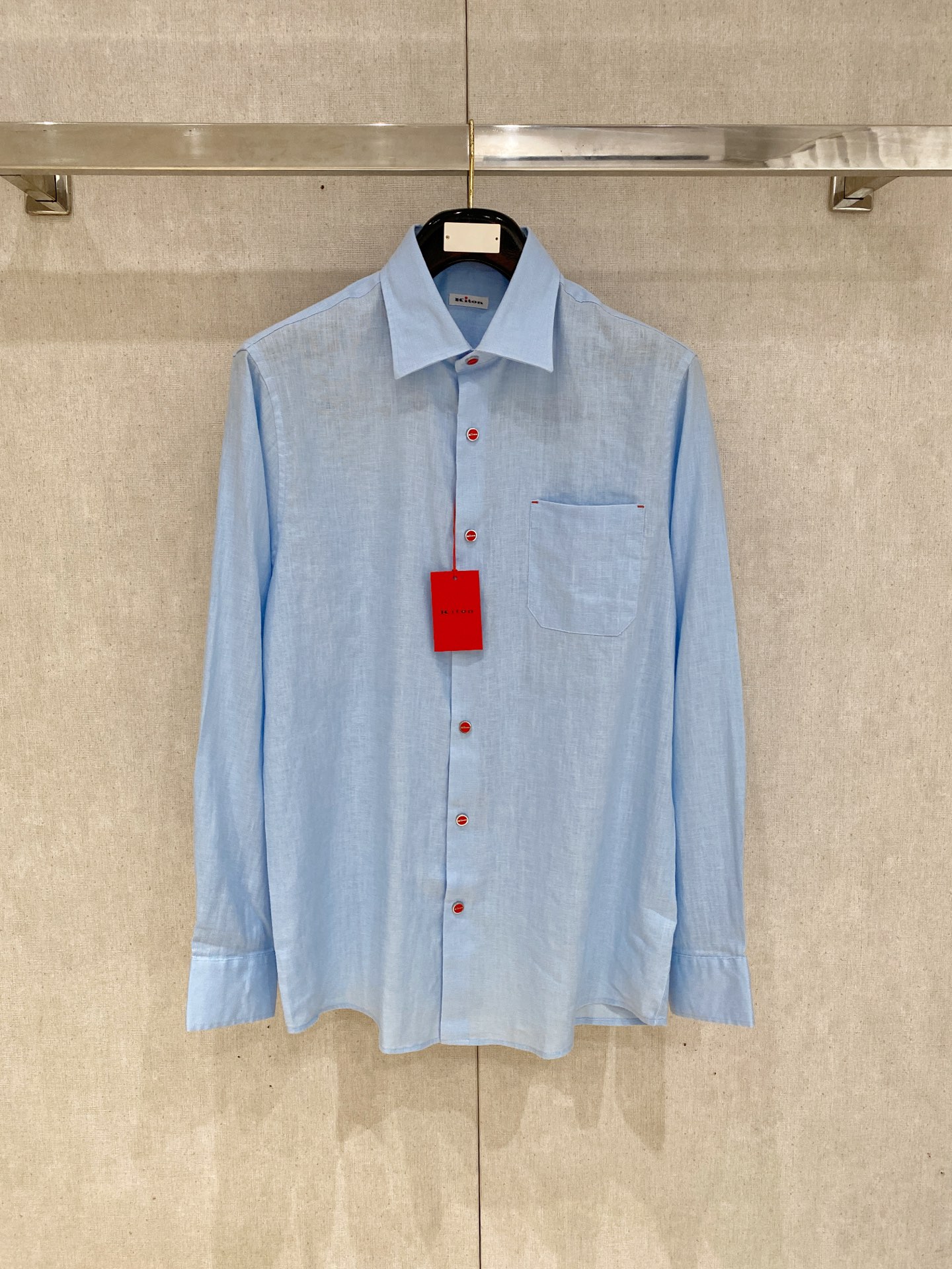 🌾退换🔥史诗级别的亚麻衬衫，独家巨献，胸前刺绣logo多色入荷。原汁原味100%亚麻面料衬衫，麻料以其独