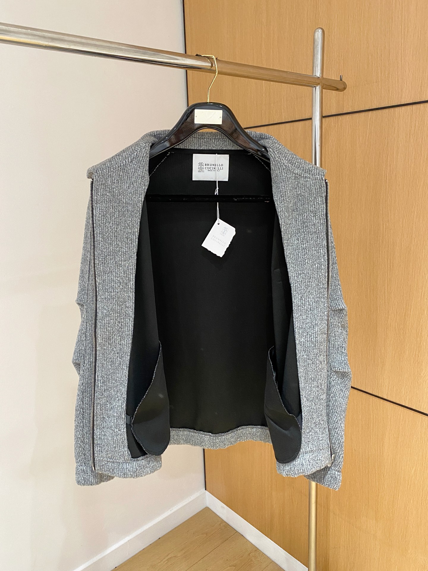 BC-Brunello Cucineli 🆕25FW秋冬新款老钱风羊毛夹克翻领外套，选用进口羊毛面料混纺