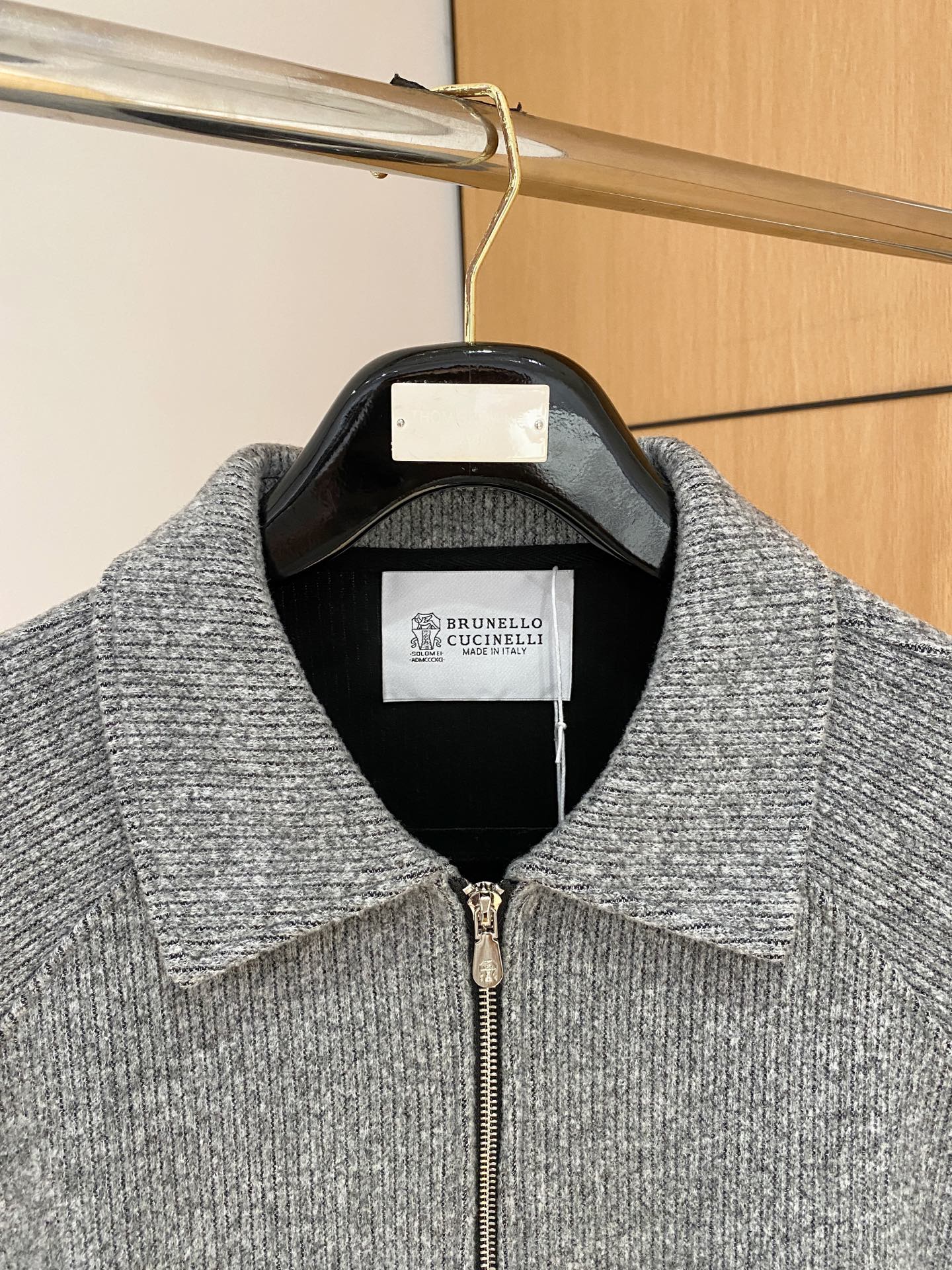 BC-Brunello Cucineli 🆕25FW秋冬新款老钱风羊毛夹克翻领外套，选用进口羊毛面料混纺