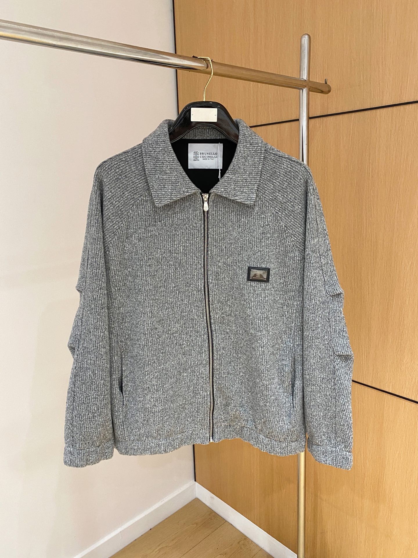 BC-Brunello Cucineli 🆕25FW秋冬新款老钱风羊毛夹克翻领外套，选用进口羊毛面料混纺