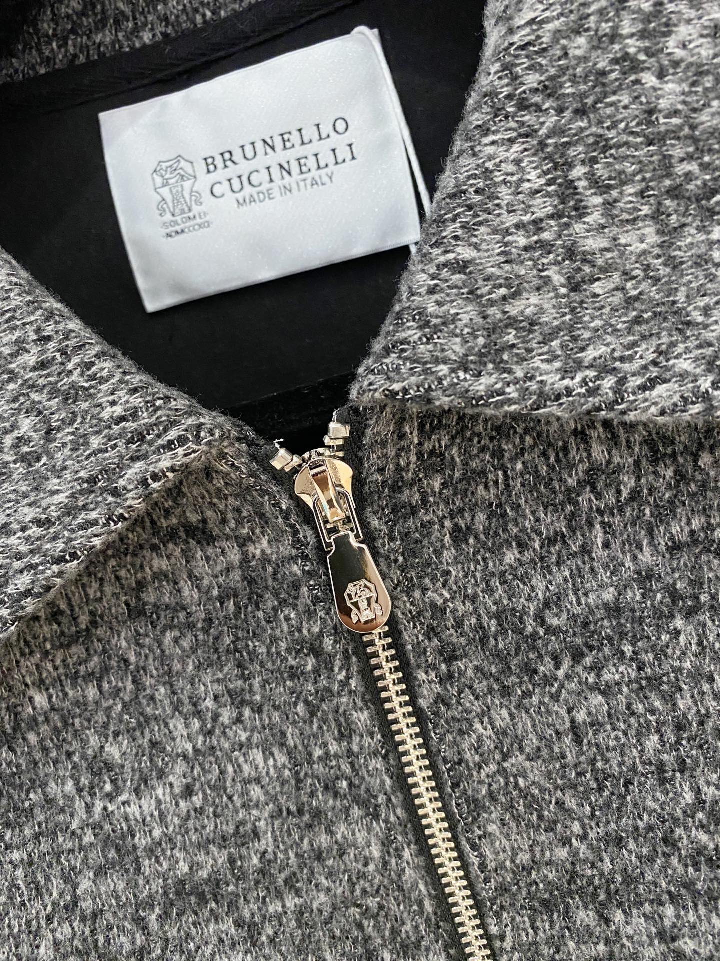 BC-Brunello Cucineli 🆕25FW秋冬新款老钱风羊毛夹克翻领外套，选用进口羊毛面料混纺