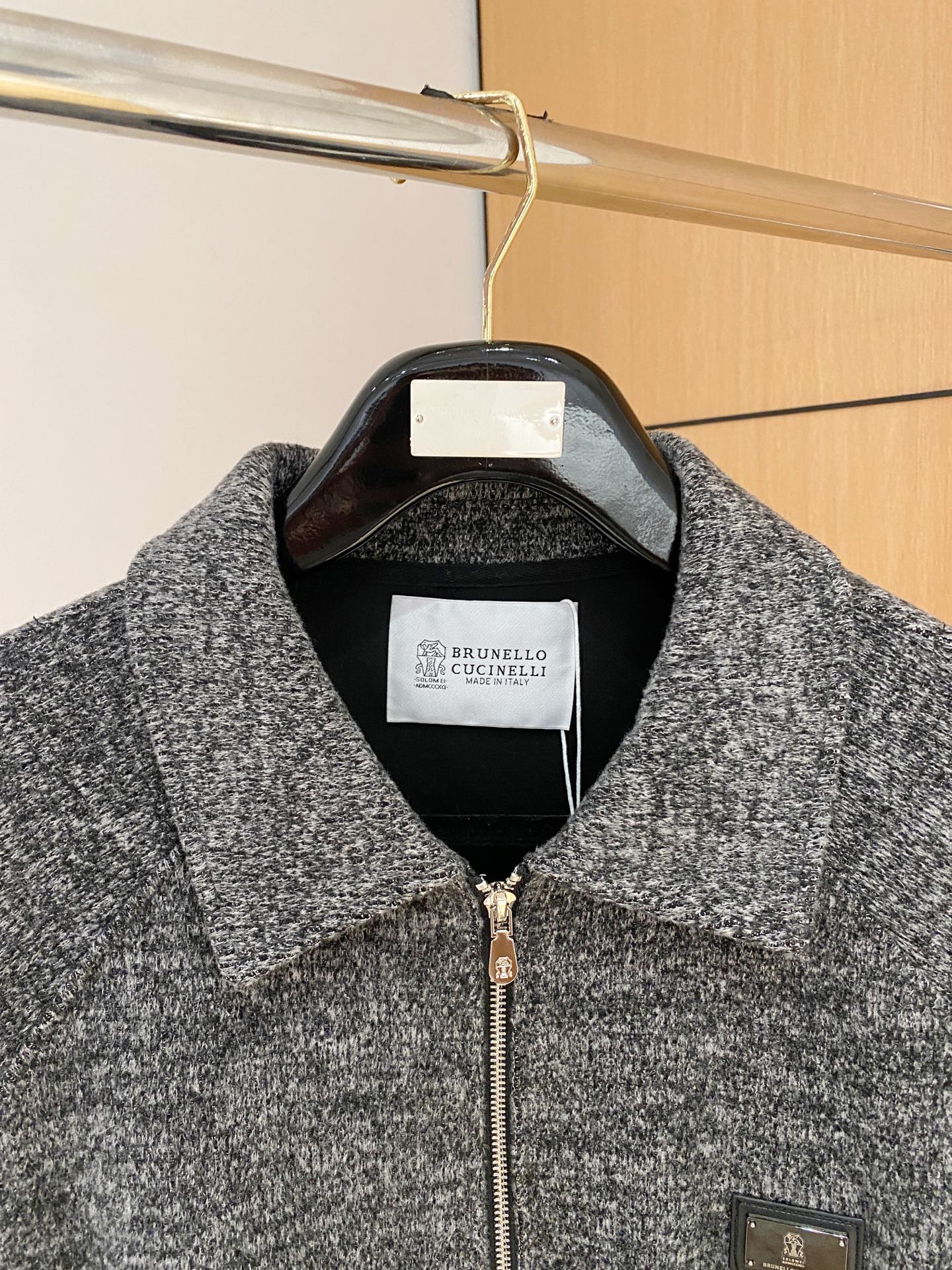 BC-Brunello Cucineli 🆕25FW秋冬新款老钱风羊毛夹克翻领外套，选用进口羊毛面料混纺