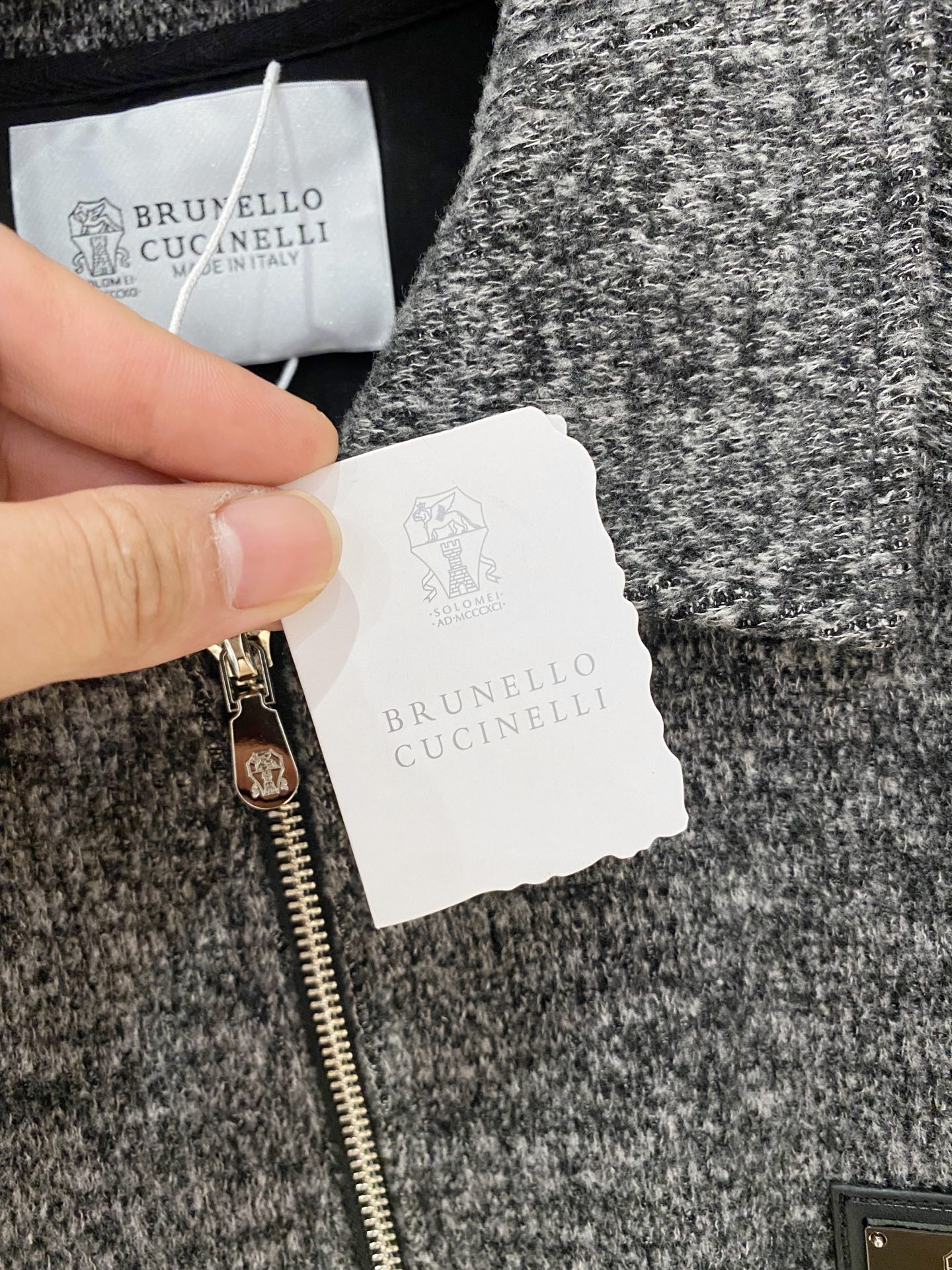 BC-Brunello Cucineli 🆕25FW秋冬新款老钱风羊毛夹克翻领外套，选用进口羊毛面料混纺