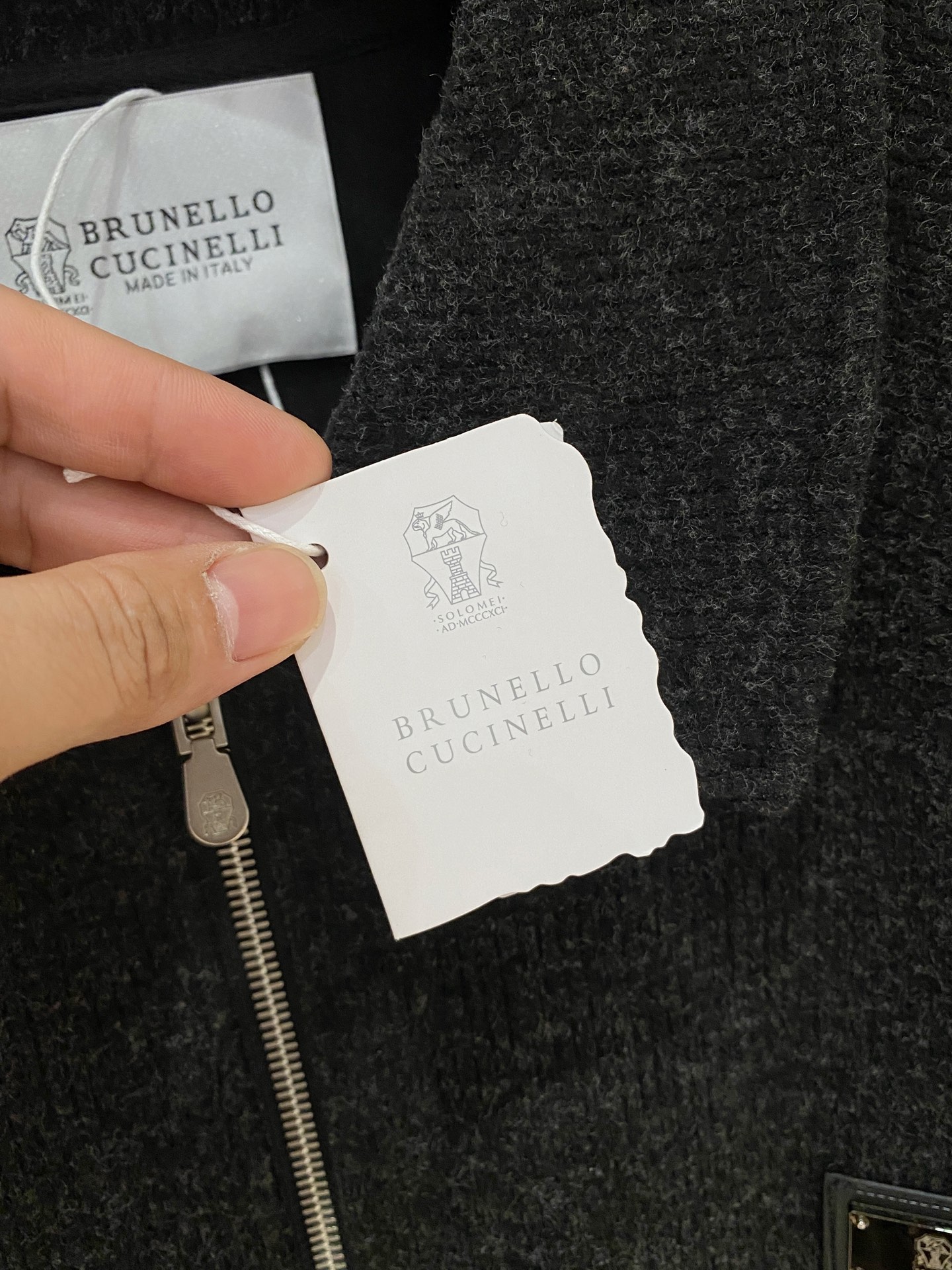 BC-Brunello Cucineli 🆕25FW秋冬新款老钱风羊毛夹克翻领外套，选用进口羊毛面料混纺