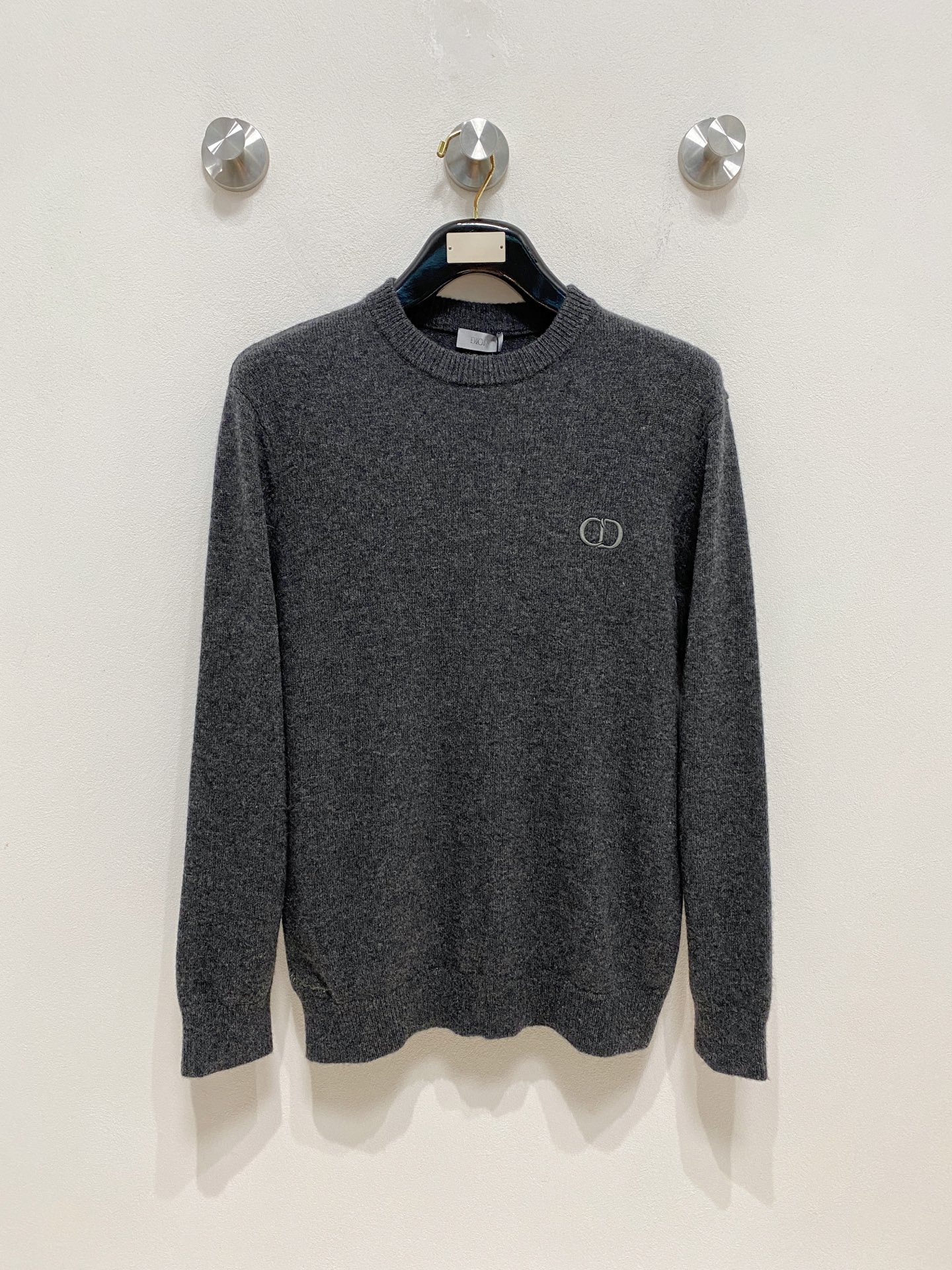 迪奥 2025ss秋冬新品时尚休闲打底单穿圆领商务休闲基础高档精纺100%纯羊毛毛衣 舒适保暖！抗起球👍