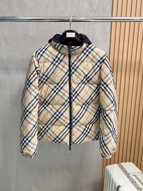Burberry Men's Reversible Padded Down Jacket - Lightweight & Stylish 1 Burberry Men's Reversible Padded Down Jacket - Lightweight & Stylish