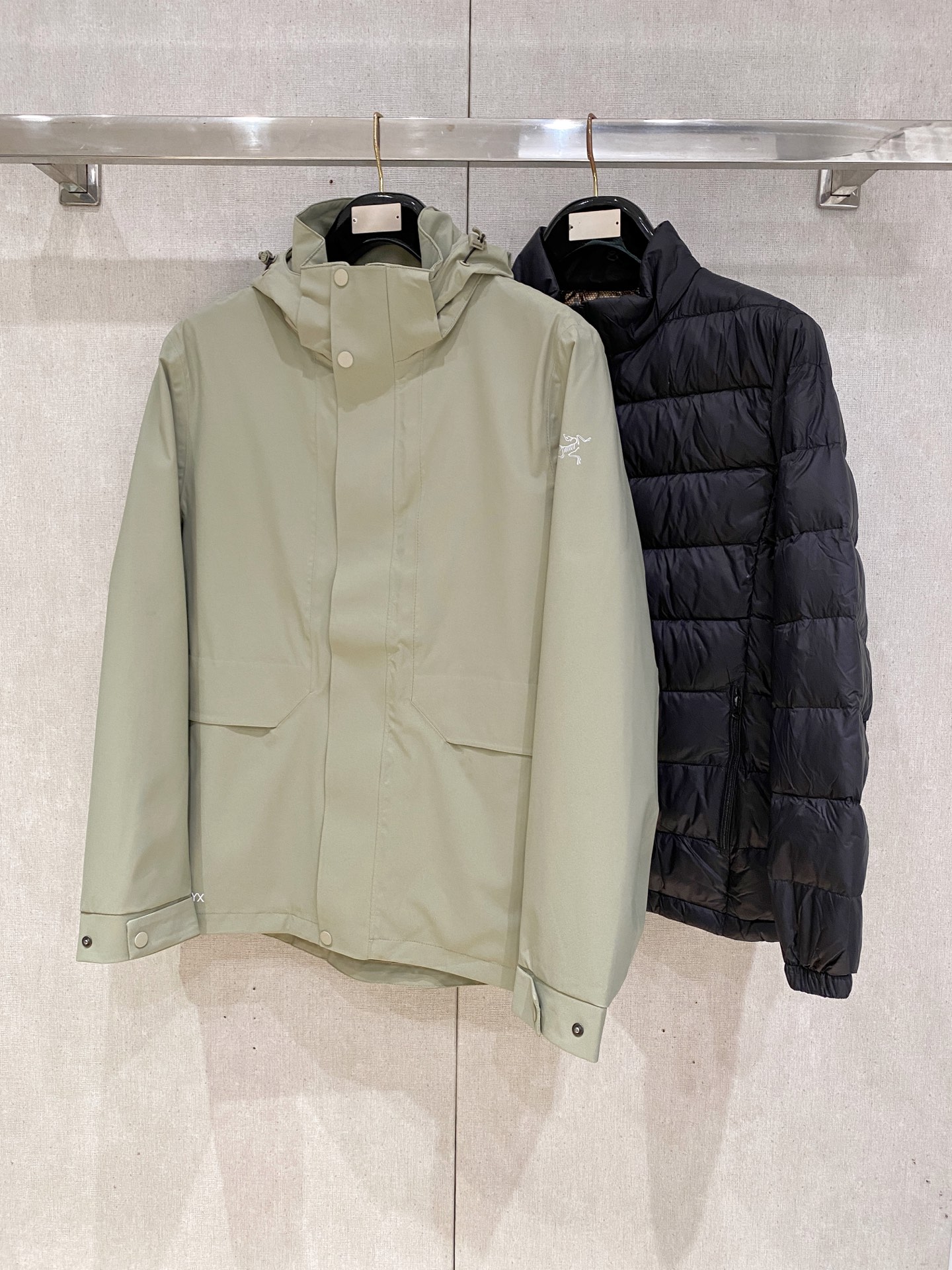 新款来袭 最高版本【始祖鸟】 三合一功能性户外性能 防风，防雨，90绒，ARCTERYX 始祖鸟硬壳顶级