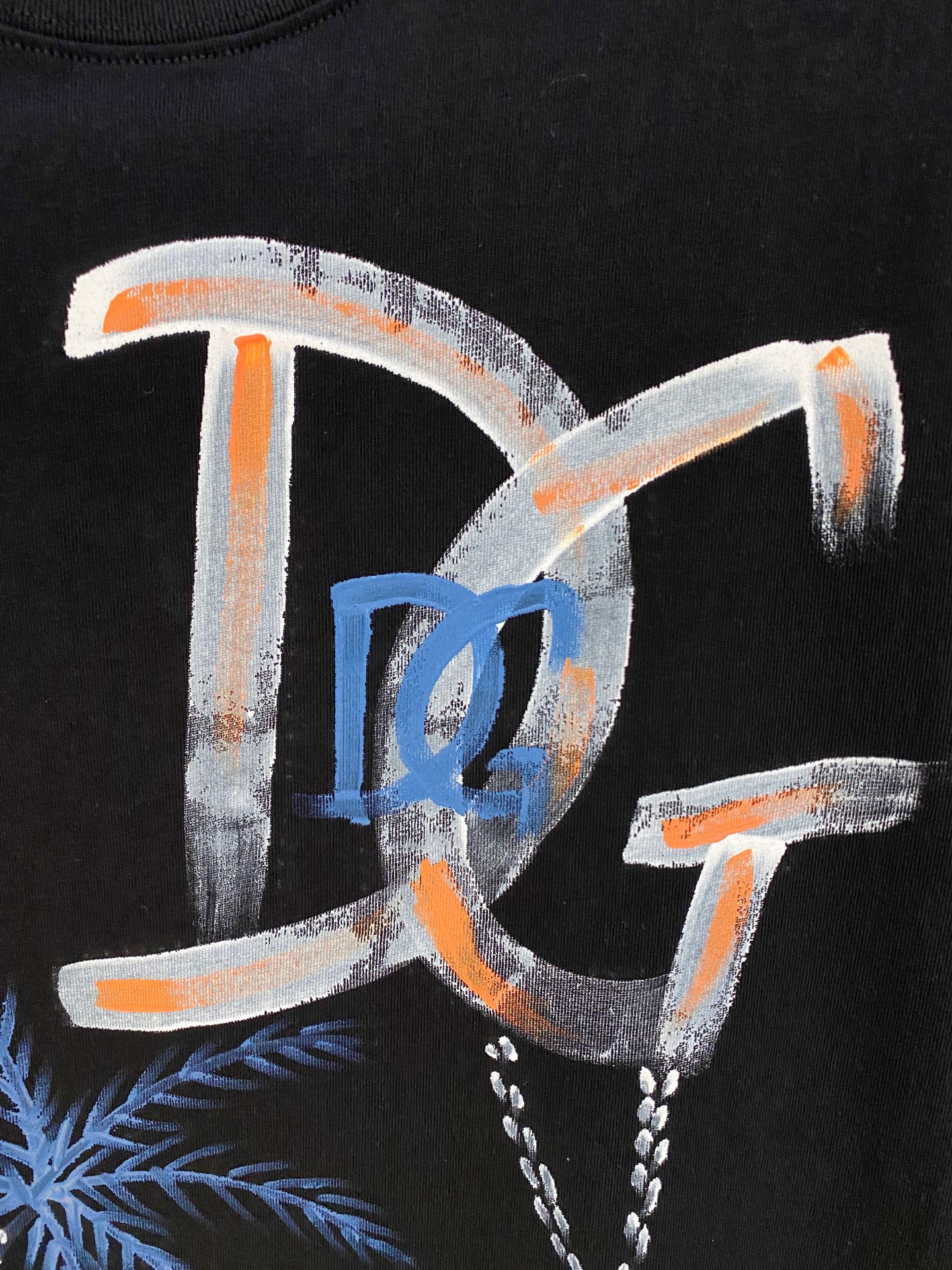 🌾退换# 杜嘉班纳D&G26春夏新品专柜首发最新款短袖圆领T恤 高端订制 设计前卫时尚！品牌logo手绘