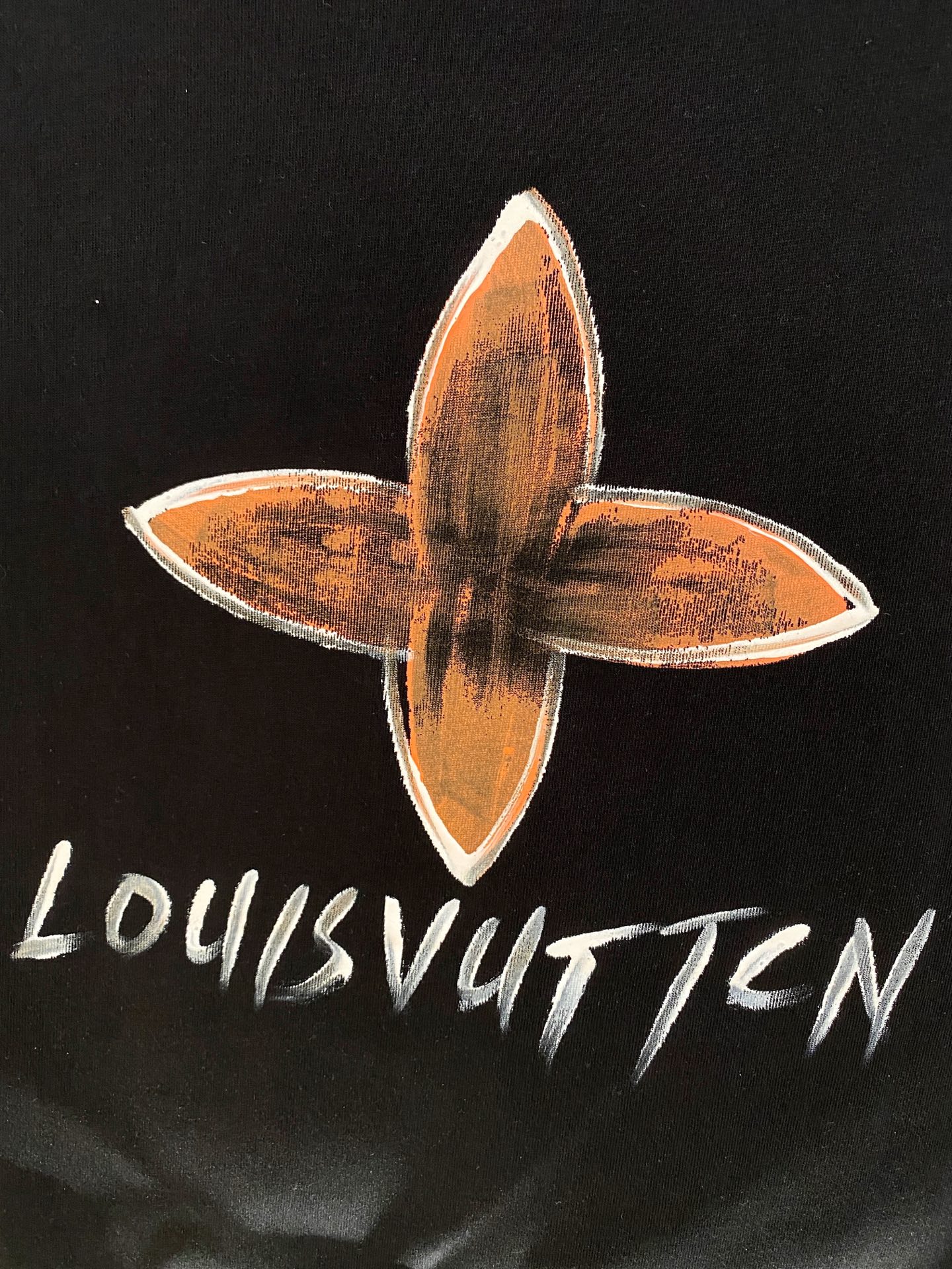 🌾退换# 路易威登LV26春夏新品专柜首发最新款短袖圆领T恤 高端订制 设计前卫时尚！品牌logo手绘重