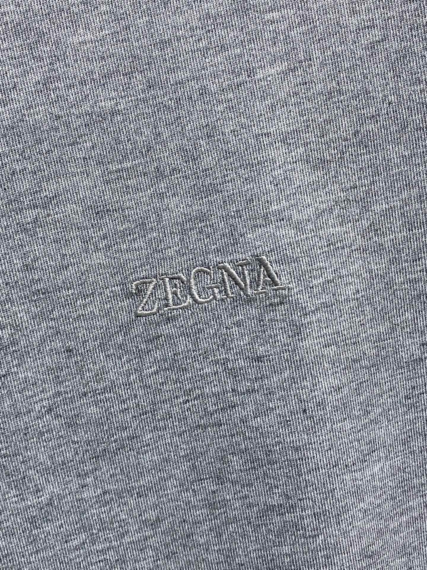 ZZ杰尼亚2026ss夏季最新品，专柜同步有售，时尚休闲圆领短袖T恤，采用进口原版面料，棉+索罗娜面料，