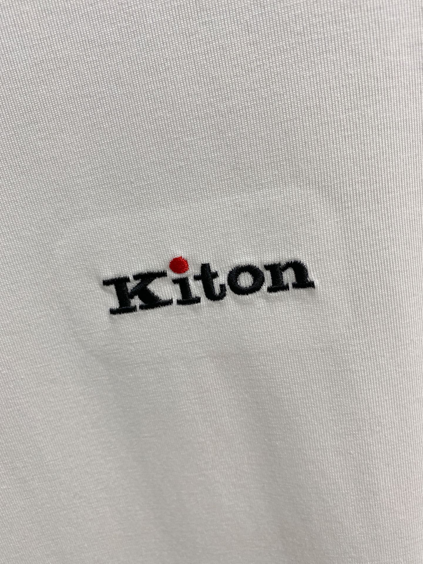 KITON家2026ss夏季最新品，专柜同步有售，时尚休闲圆领短袖T恤，采用进口原版面料，棉+索罗娜面料