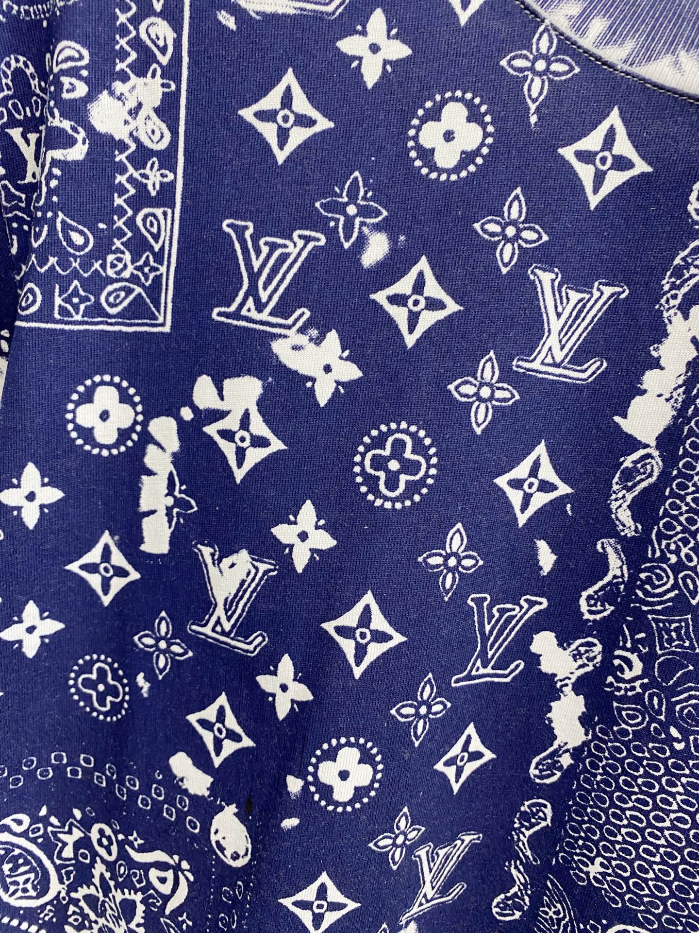 LV Bandana Tie Dye Monogram Tee