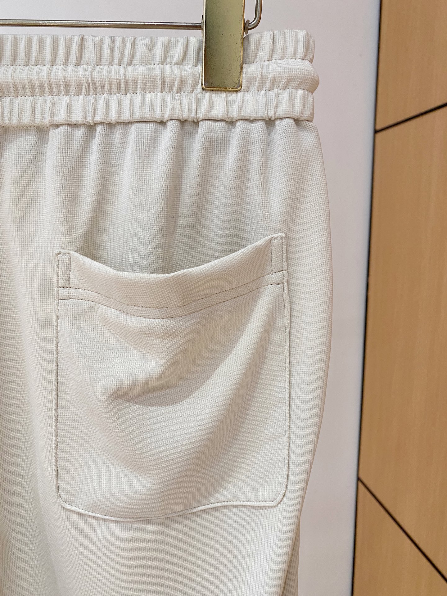 브루넬로쿠치넬리 에어리 라이스 그레인 체크 남성 바지 상세 이미지 8