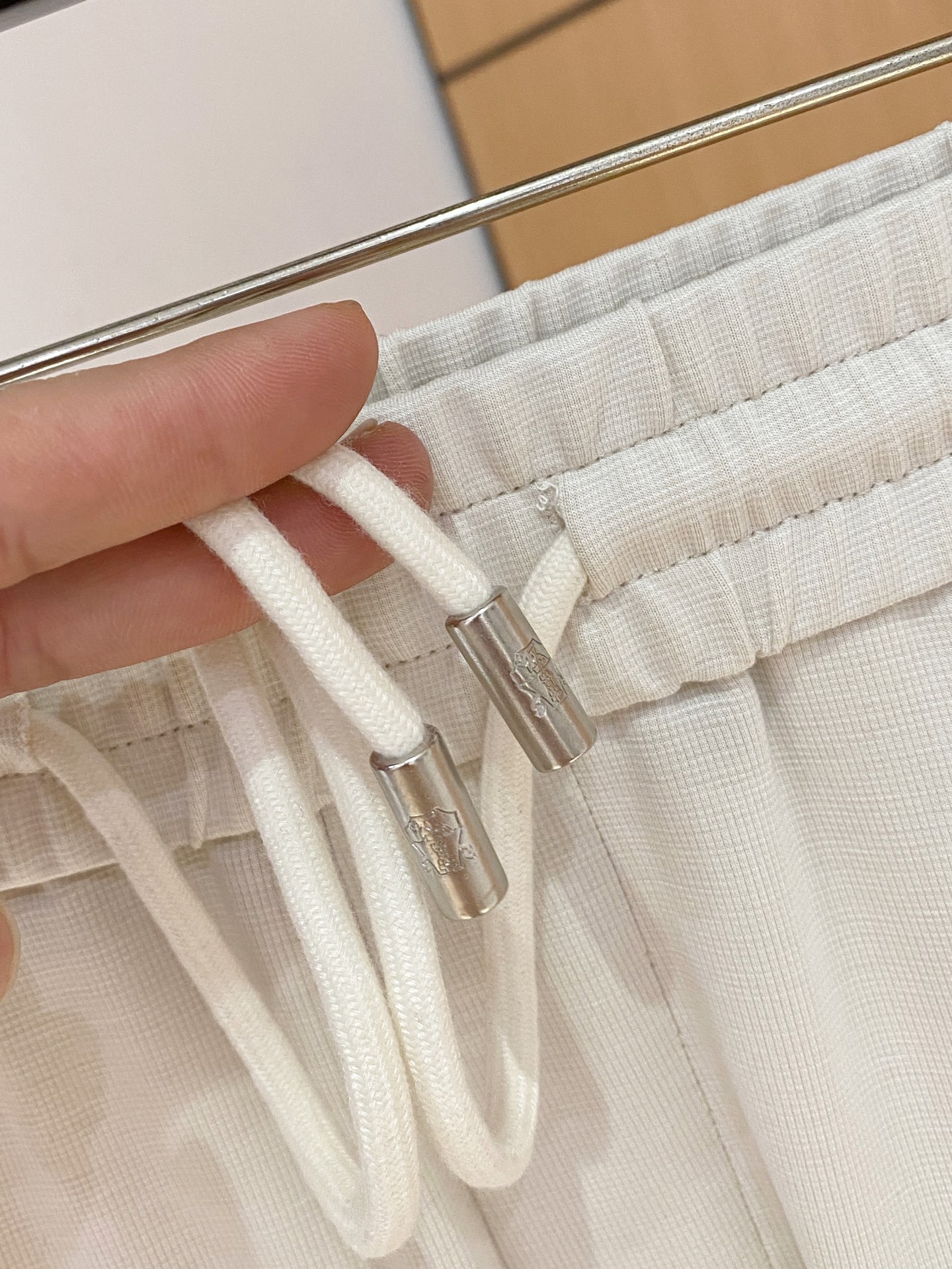 브루넬로쿠치넬리 에어리 라이스 그레인 체크 남성 바지 상세 이미지 7