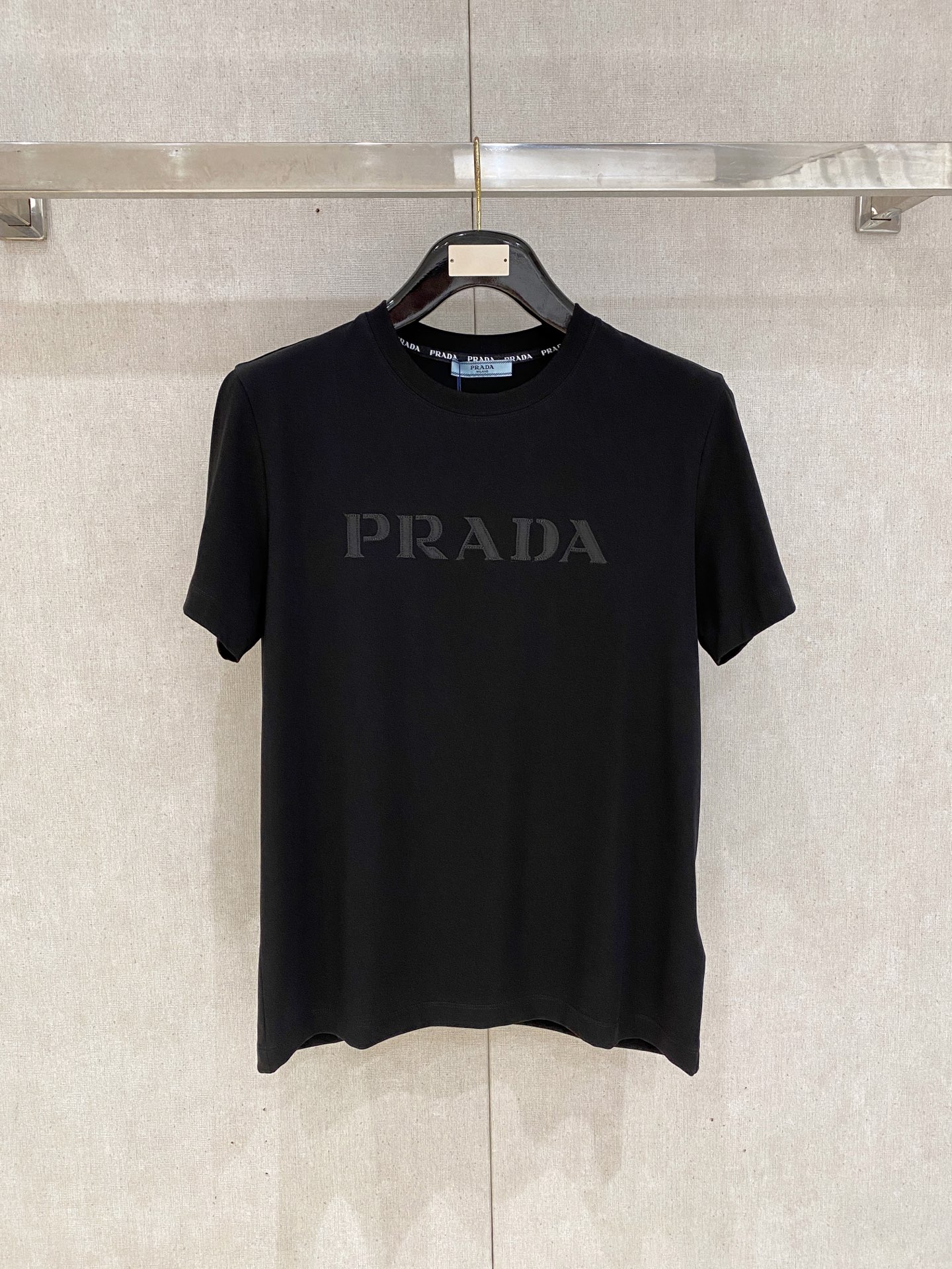 Prada Black Tonal Logo T-Shirt