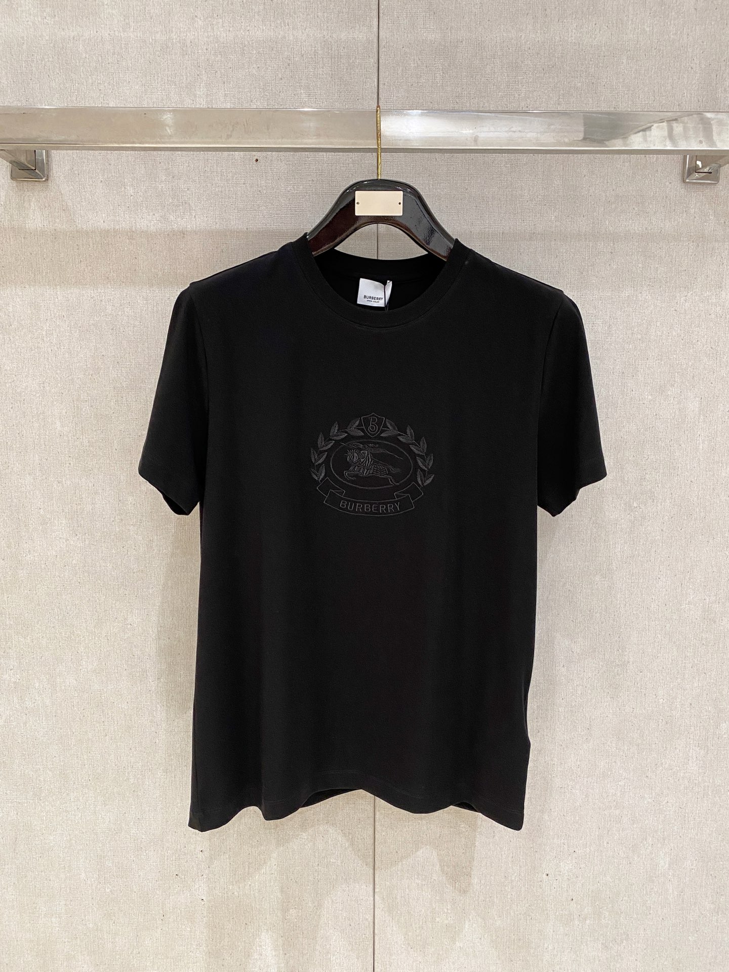Burberry Black Tonal Logo T-Shirt