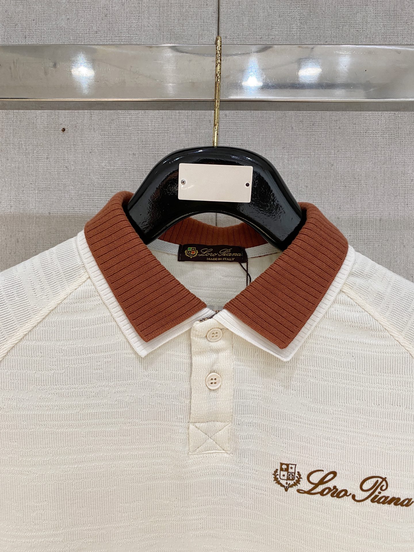 Loro Piana 重磅推荐！春夏新品 专柜在售 时尚高端男装Polo-胸前Logo个性时尚/进口顶极