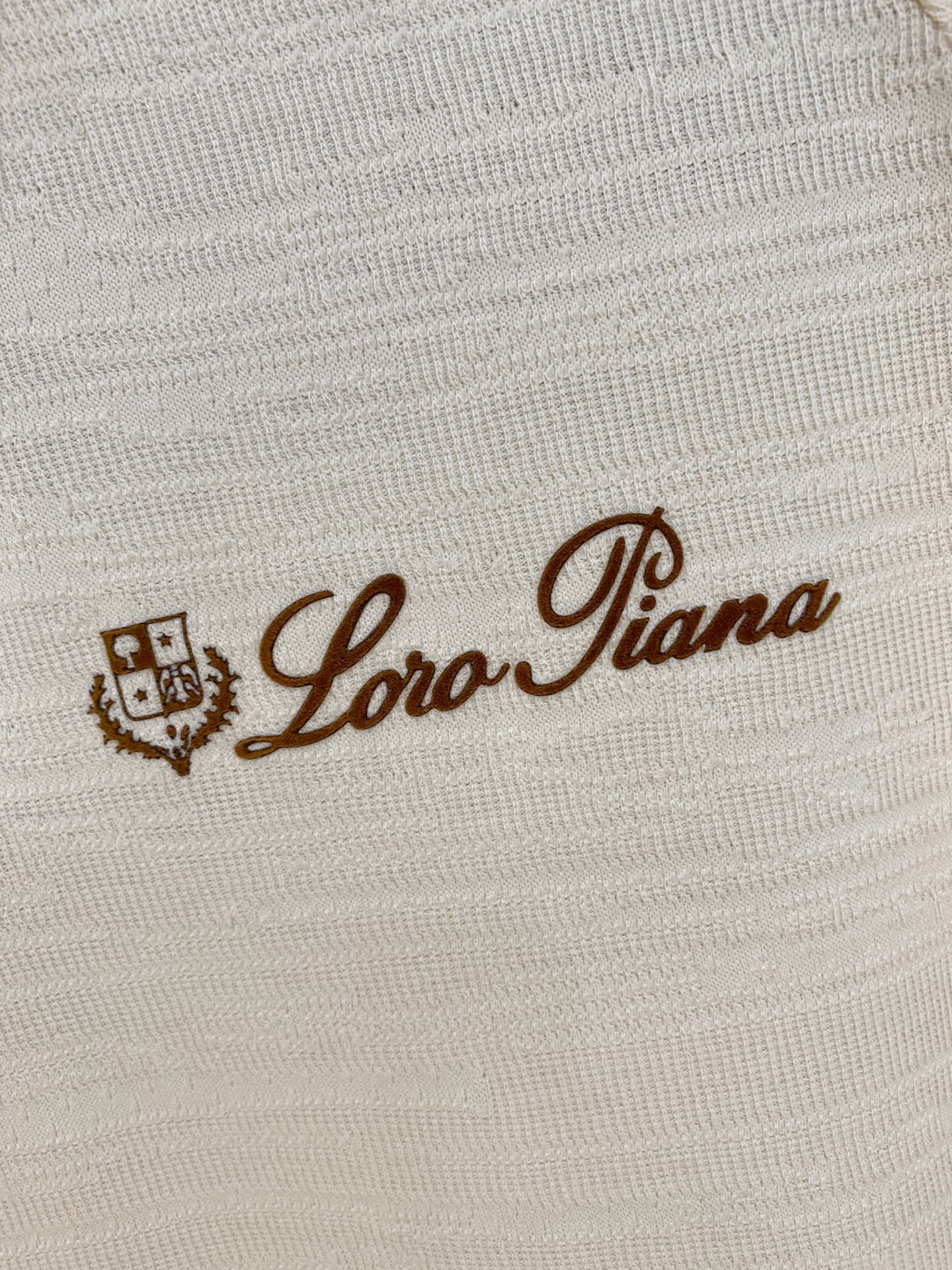 Loro Piana 重磅推荐！春夏新品 专柜在售 时尚高端男装Polo-胸前Logo个性时尚/进口顶极