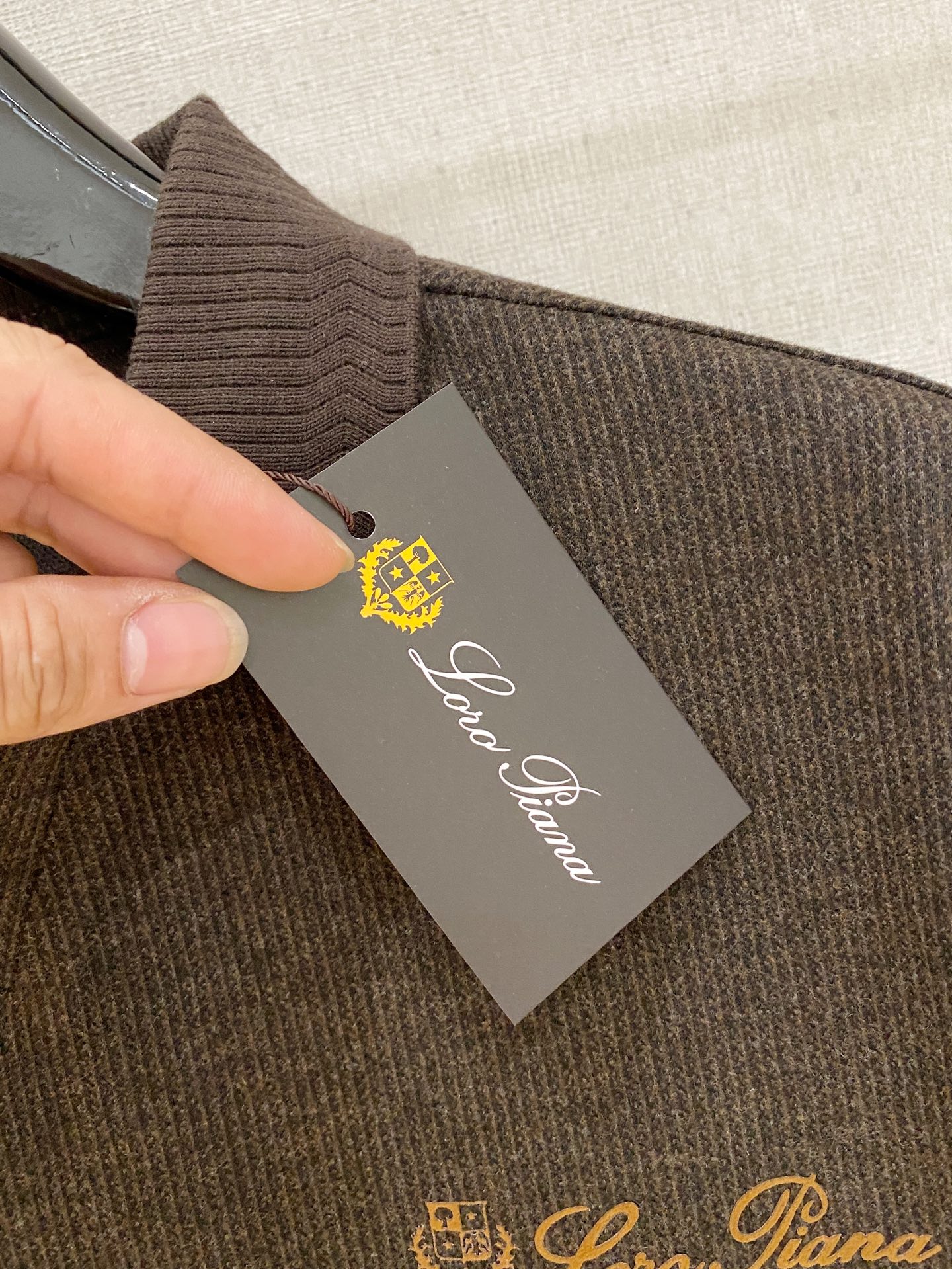 Loro Piana 重磅推荐！春夏新品 专柜在售 时尚高端男装Polo-胸前Logo个性时尚/进口顶极
