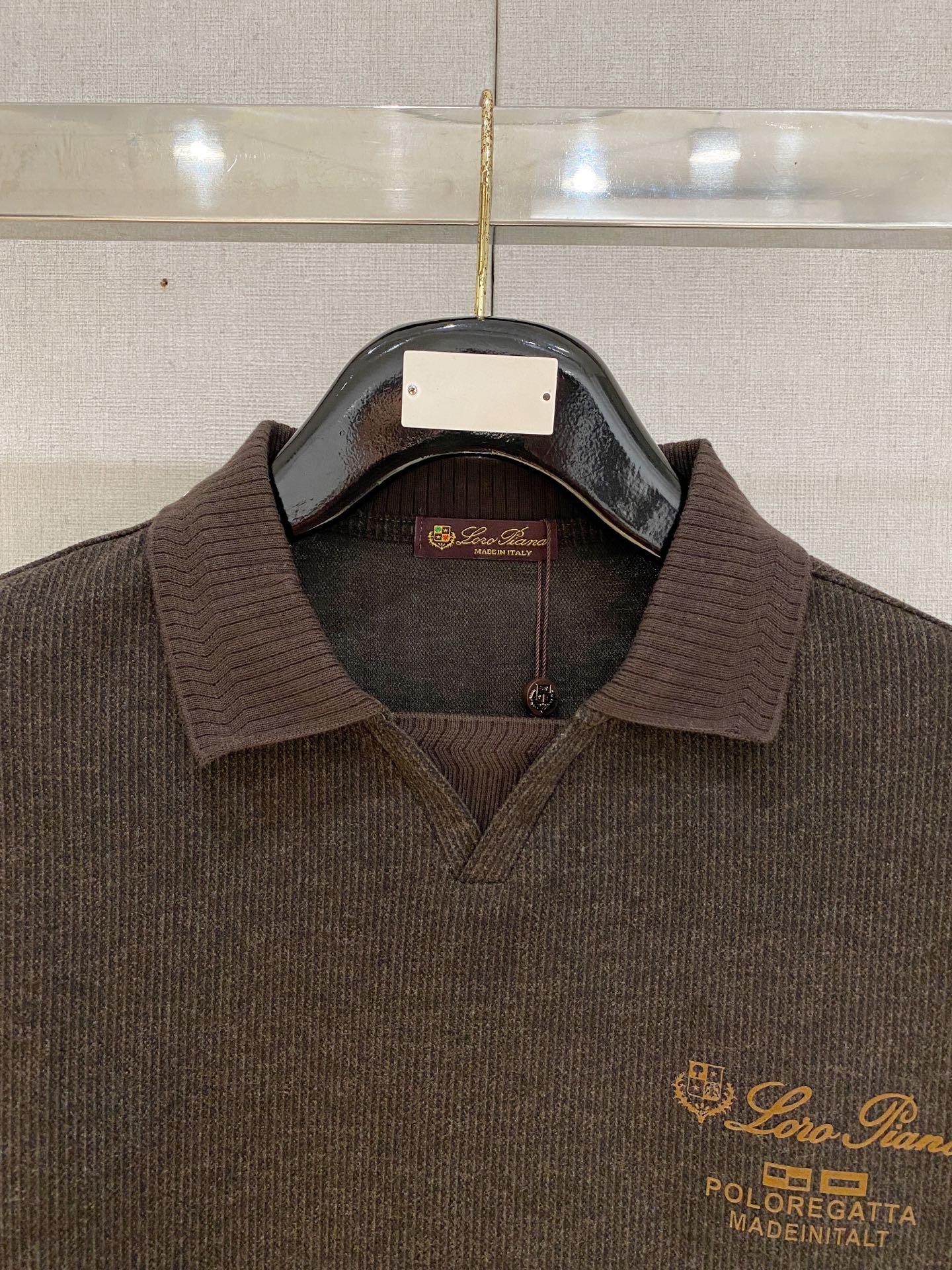 Loro Piana 重磅推荐！春夏新品 专柜在售 时尚高端男装Polo-胸前Logo个性时尚/进口顶极