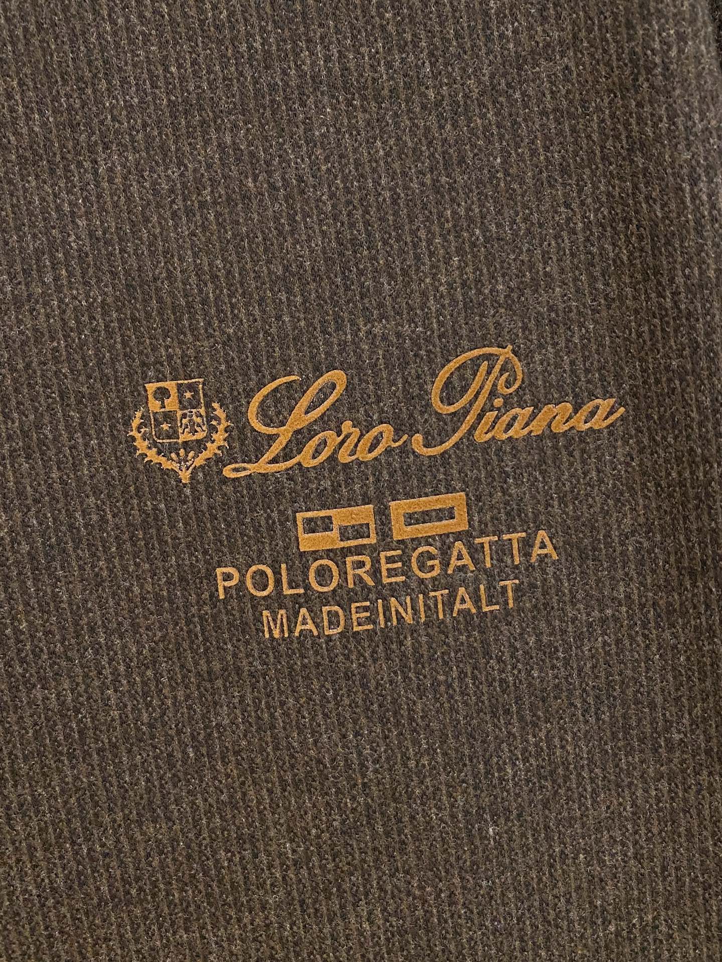 Loro Piana 重磅推荐！春夏新品 专柜在售 时尚高端男装Polo-胸前Logo个性时尚/进口顶极