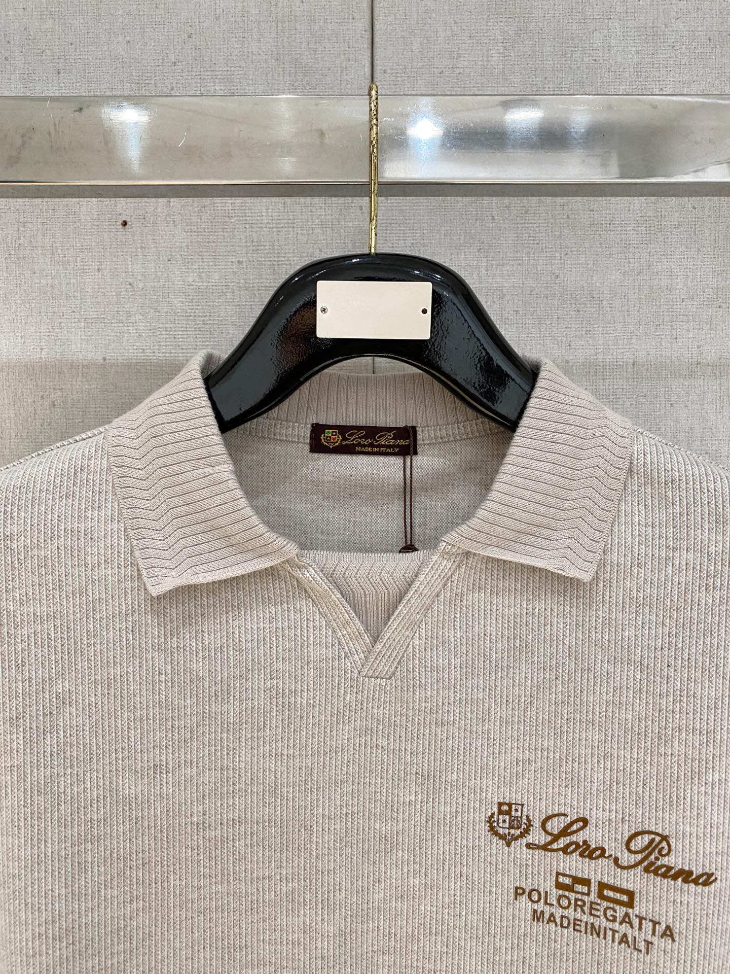 Loro Piana 重磅推荐！春夏新品 专柜在售 时尚高端男装Polo-胸前Logo个性时尚/进口顶极
