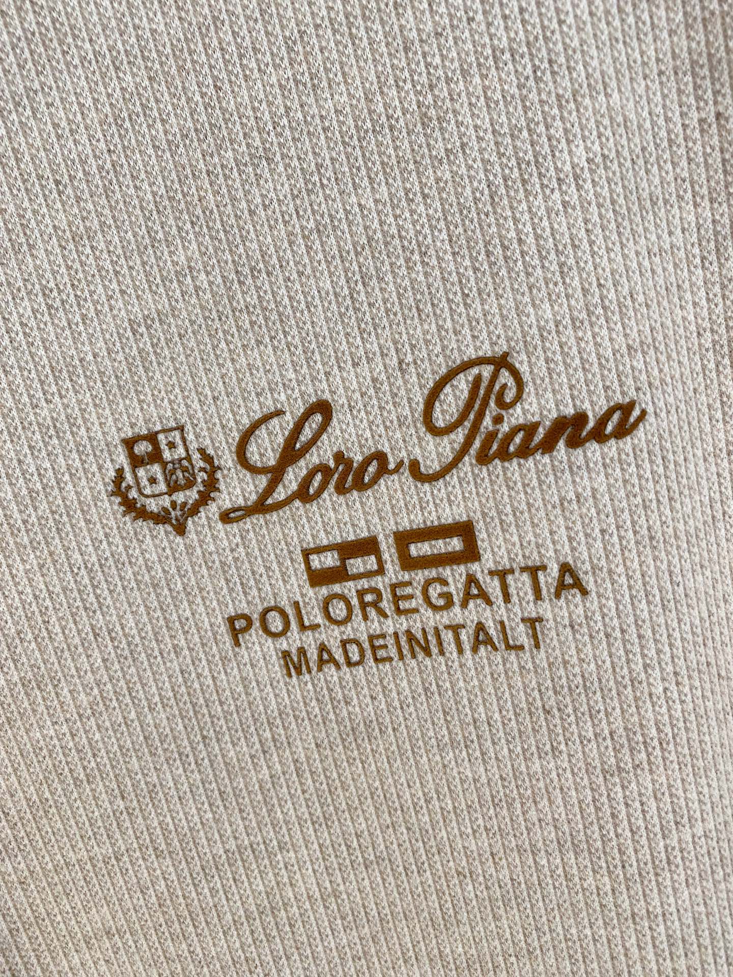 Loro Piana 重磅推荐！春夏新品 专柜在售 时尚高端男装Polo-胸前Logo个性时尚/进口顶极