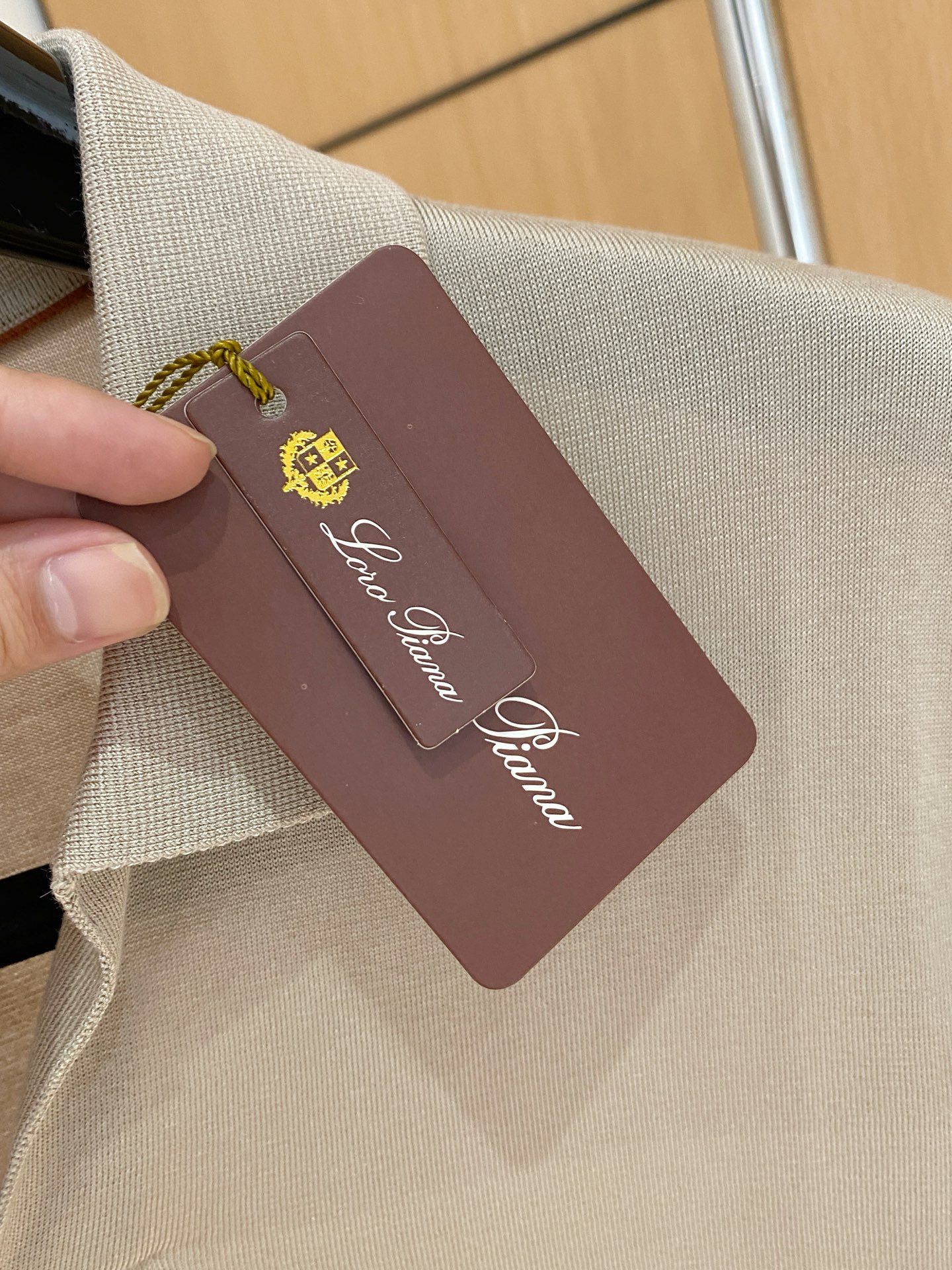 로로피아나 아세테이트 텐셀 혼방 남성 반팔셔츠 상세 이미지 5