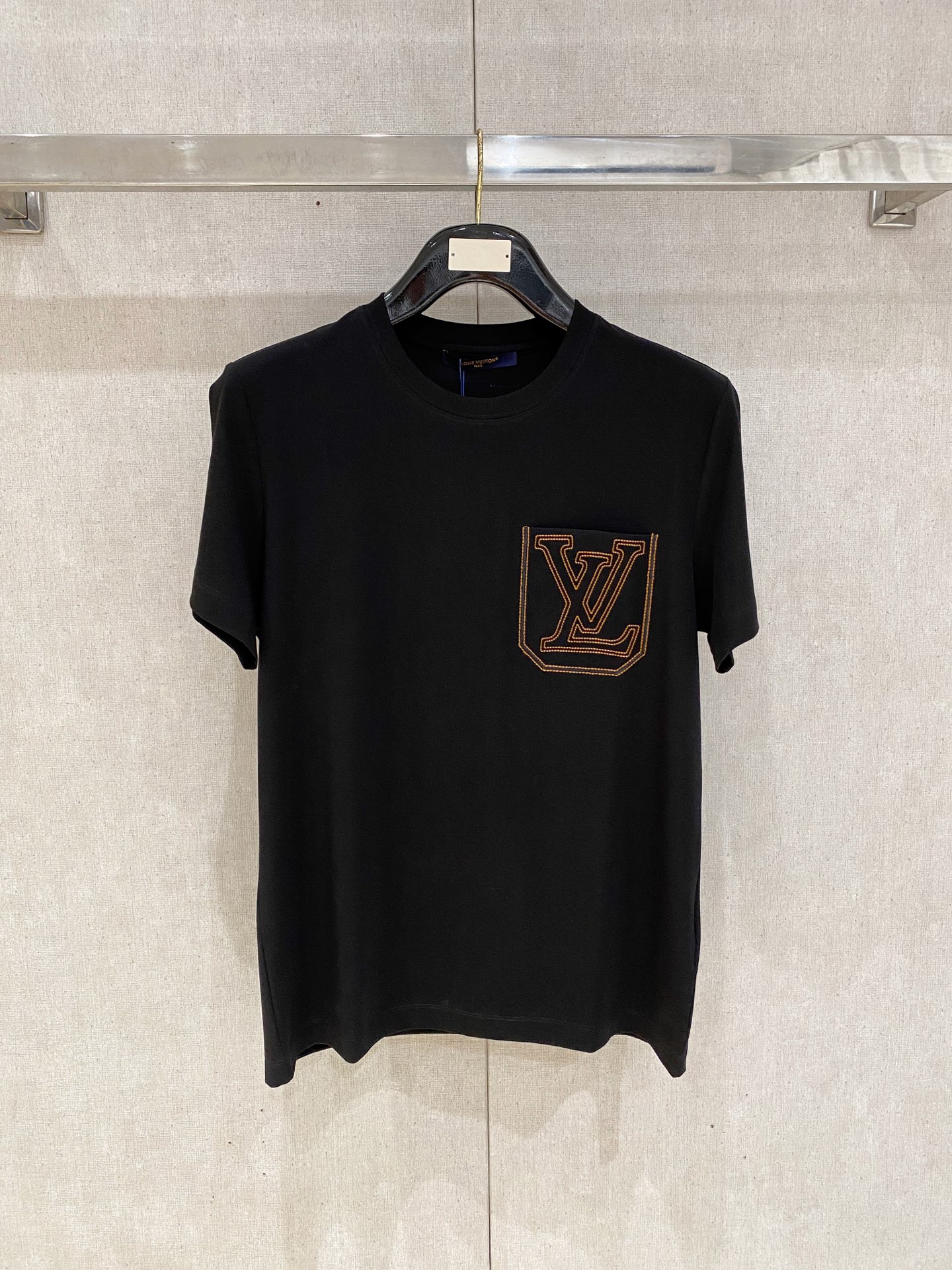 Louis Vuitton Black Chest Logo T-Shirt