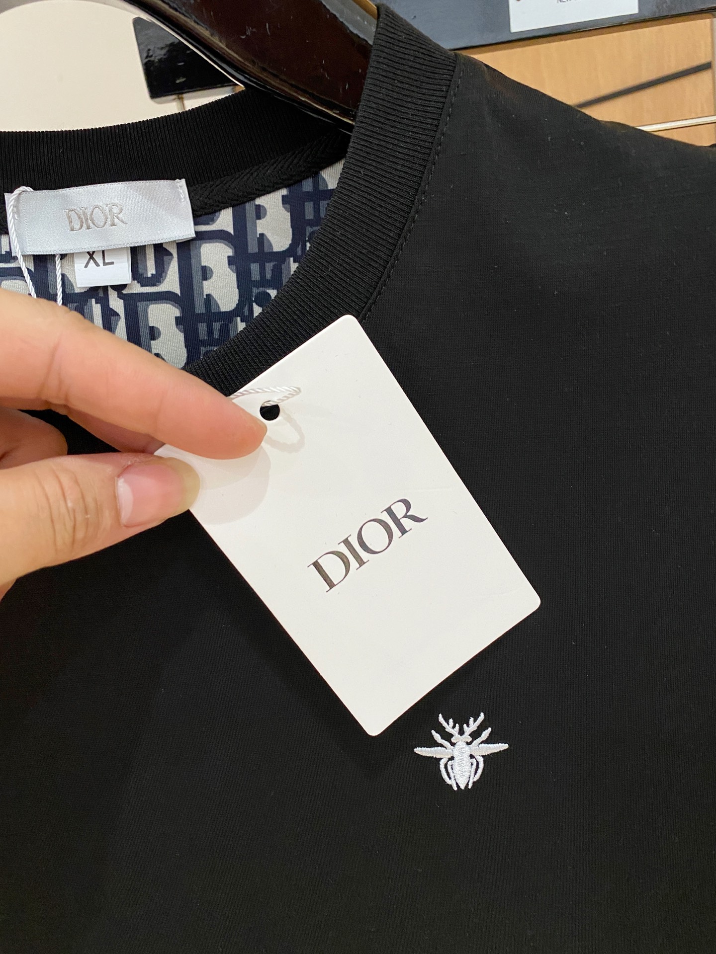 Dior Bee Embroidery T-shirt Pants Set