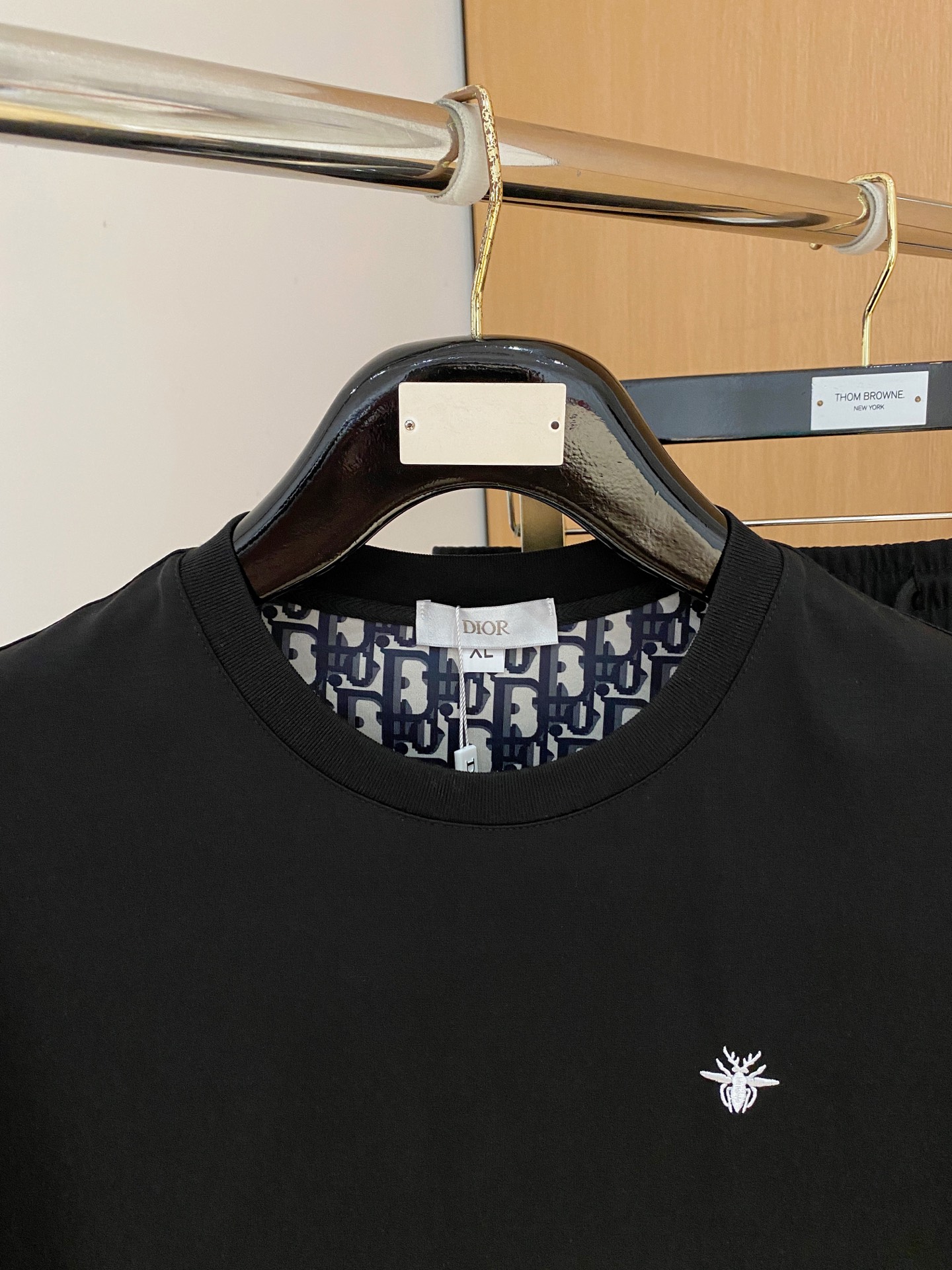 Dior Bee Embroidery T-shirt Pants Set