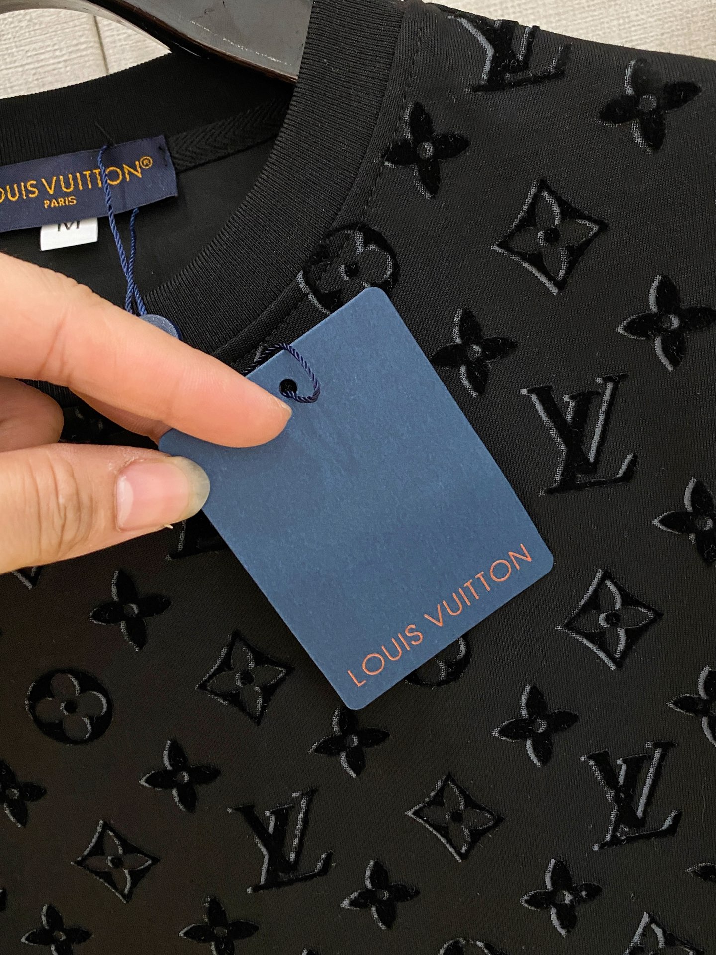 LV Black Gradient Monogram Tee Shorts Set