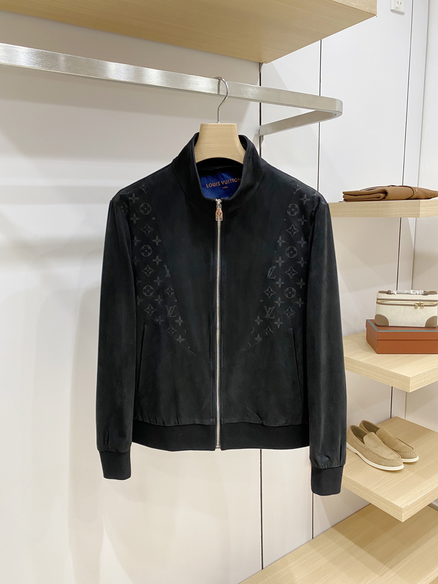 Louis Vuitton Black Monogram Zip Jacket