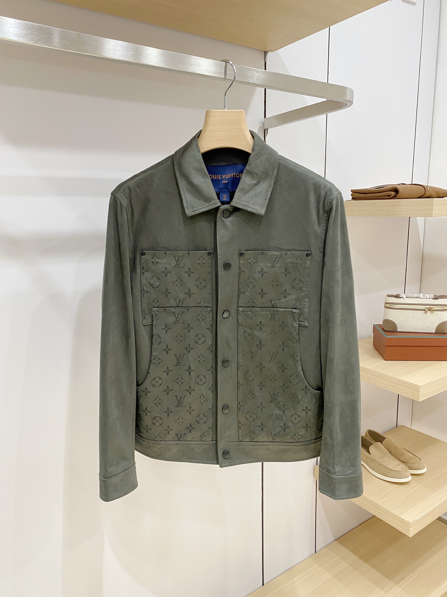 Louis Vuitton Olive Monogram Pocket Jacket