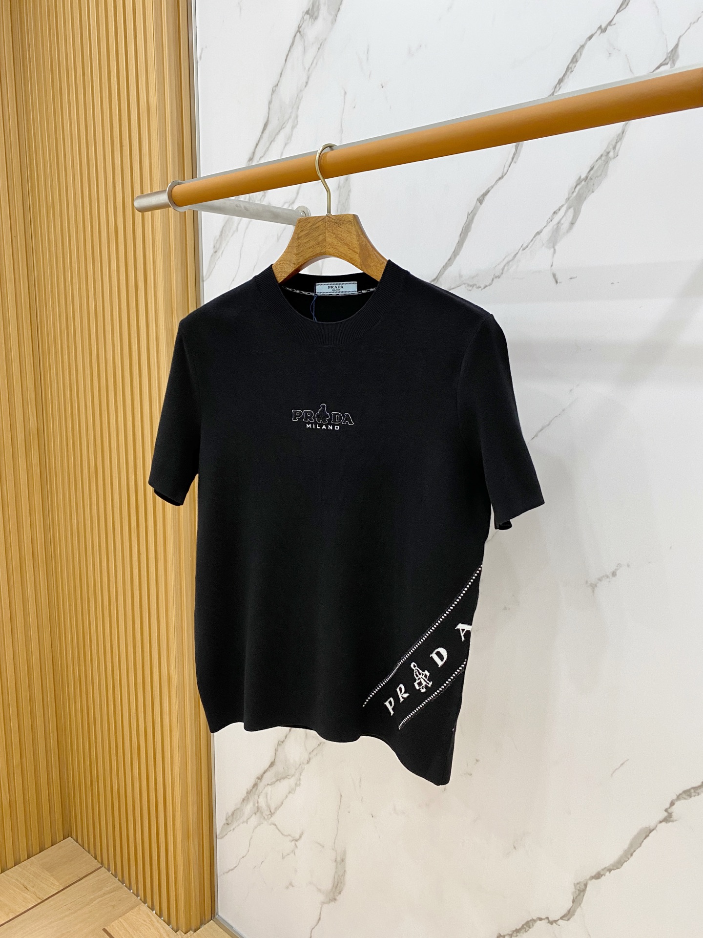 Prada Black Logo T Shirt