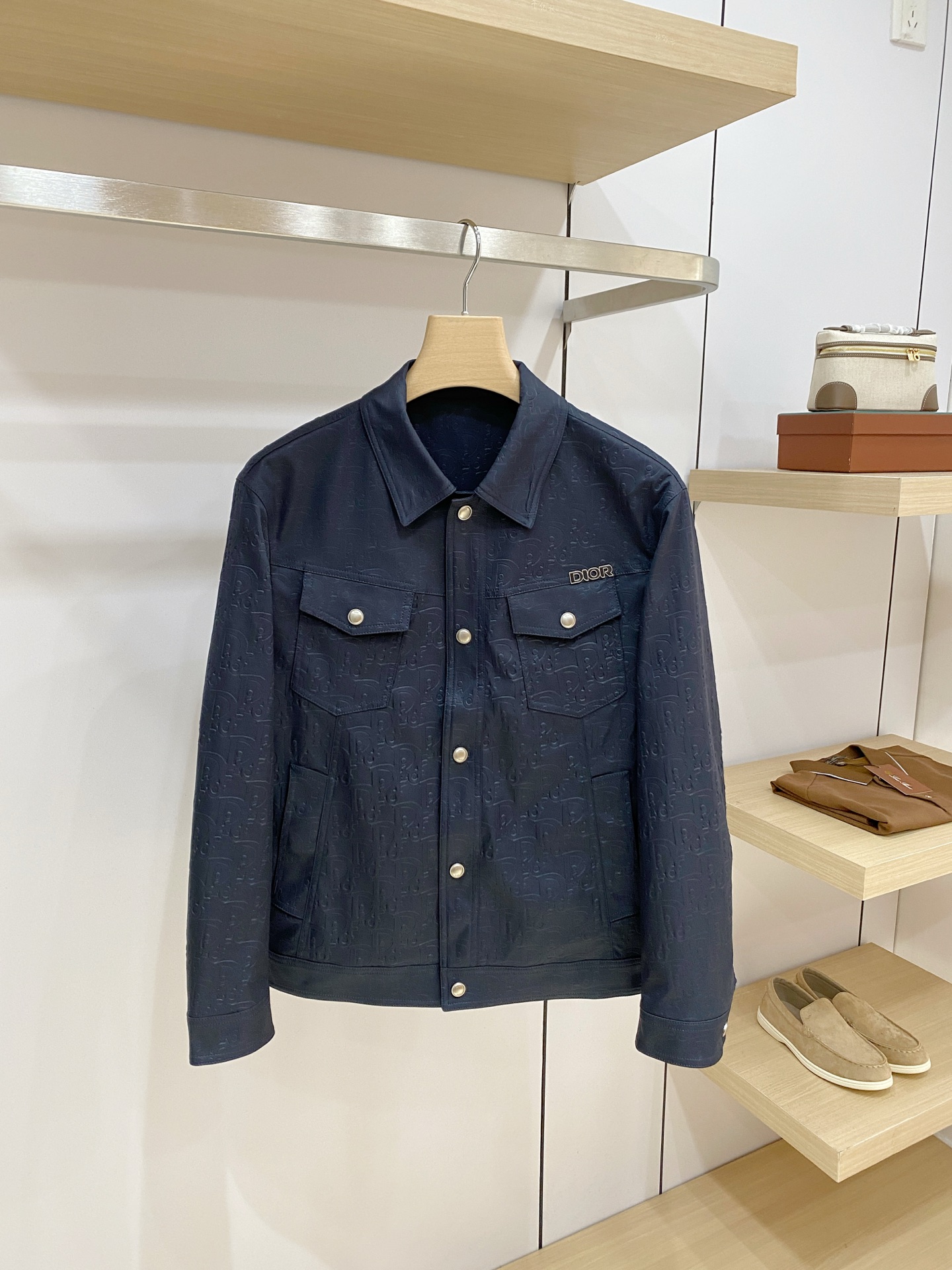 Dior Navy Flap Pocket Jacket