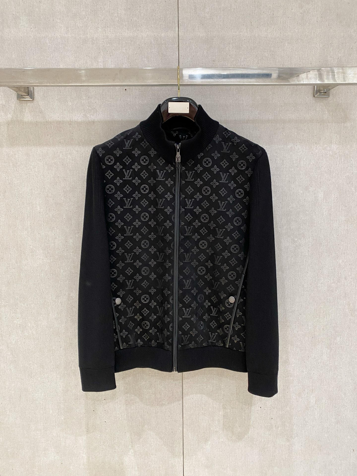 Louis Vuitton Black Monogram Zip Jacket