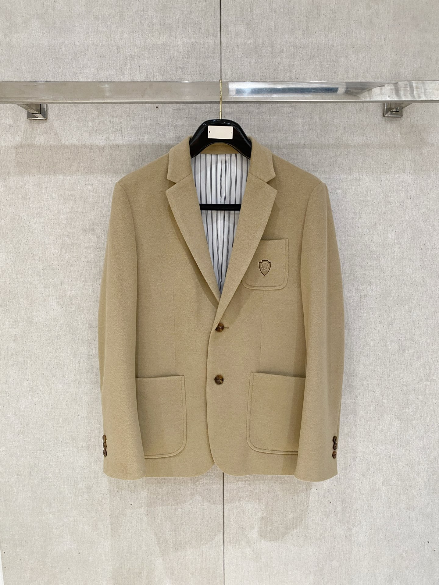 Brunello Cucinelli Tan Two Button Blazer