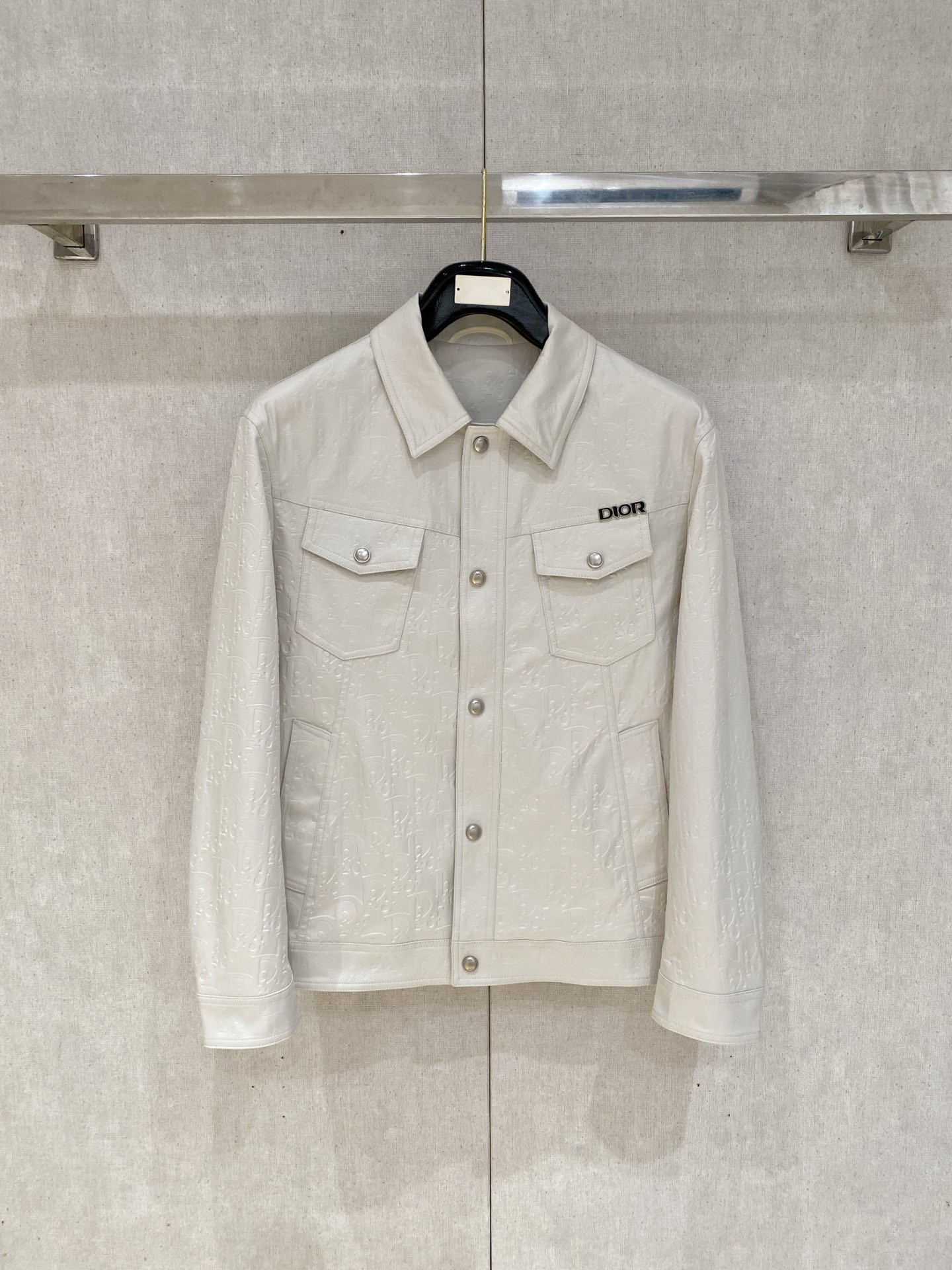 Dior Cream Button Front Jacket
