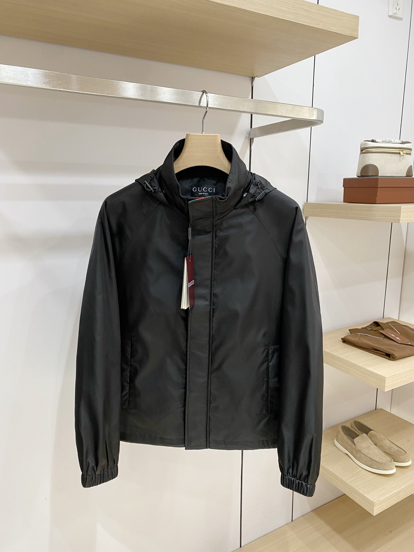 Gucci Black Hooded Jacket