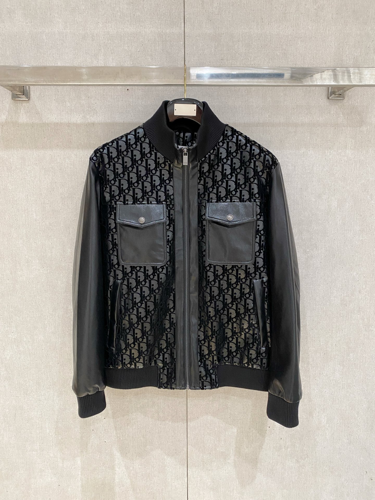 Dior Black Monogram Zip Jacket
