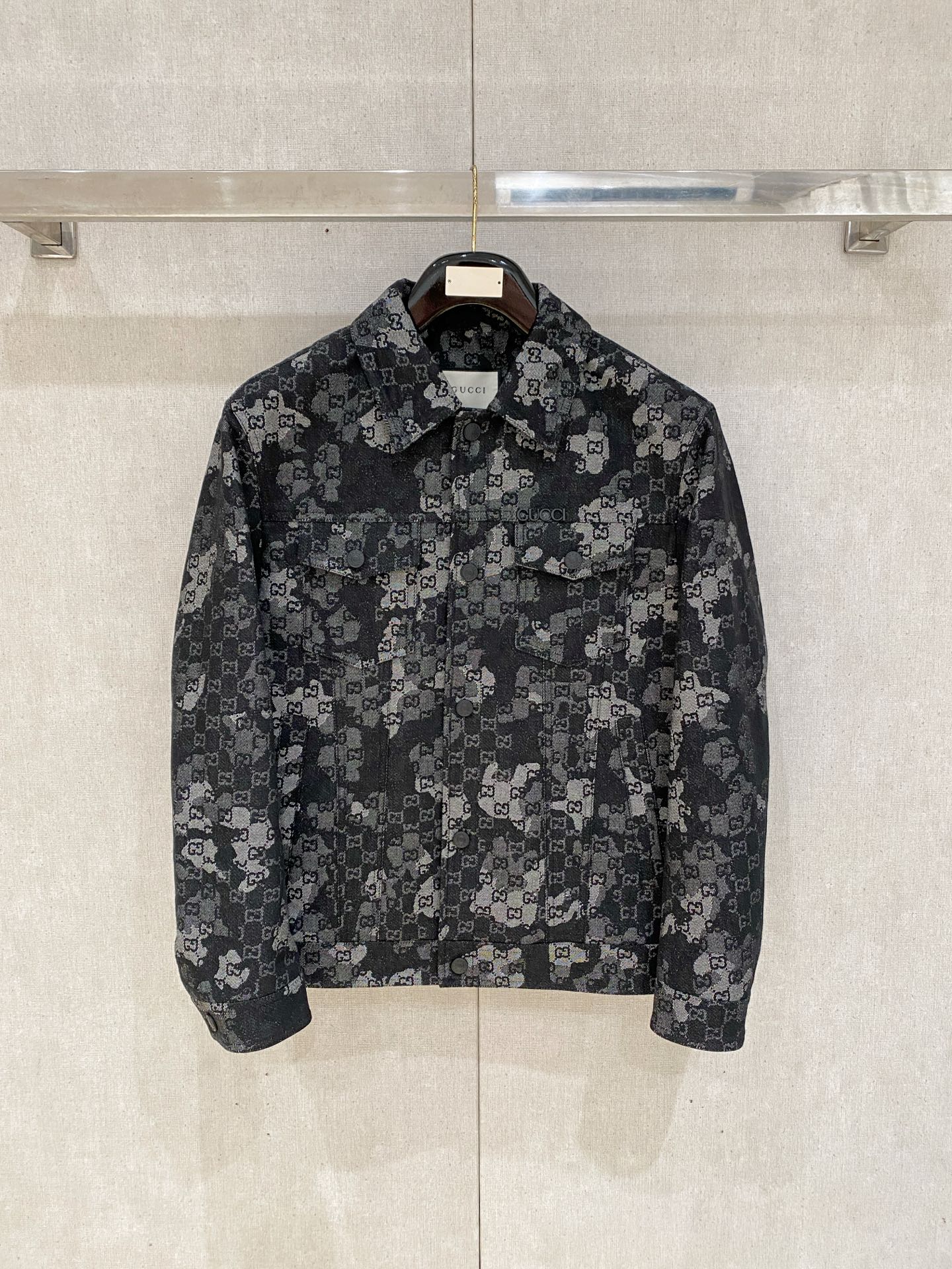 Gucci Black Floral Print Jacket