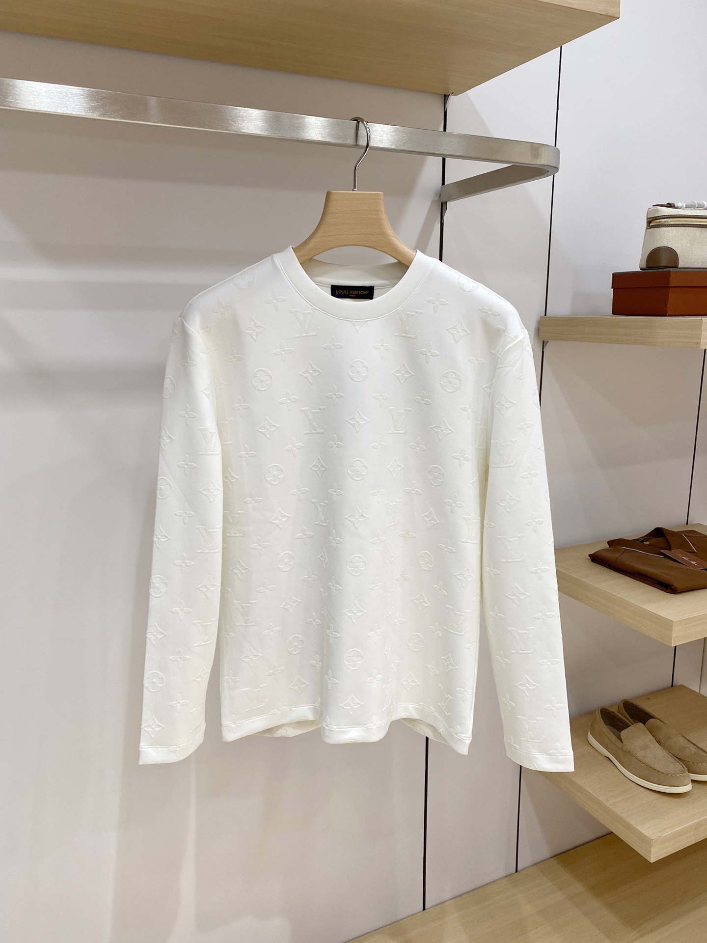 Louis Vuitton White Long Sleeve T Shirt