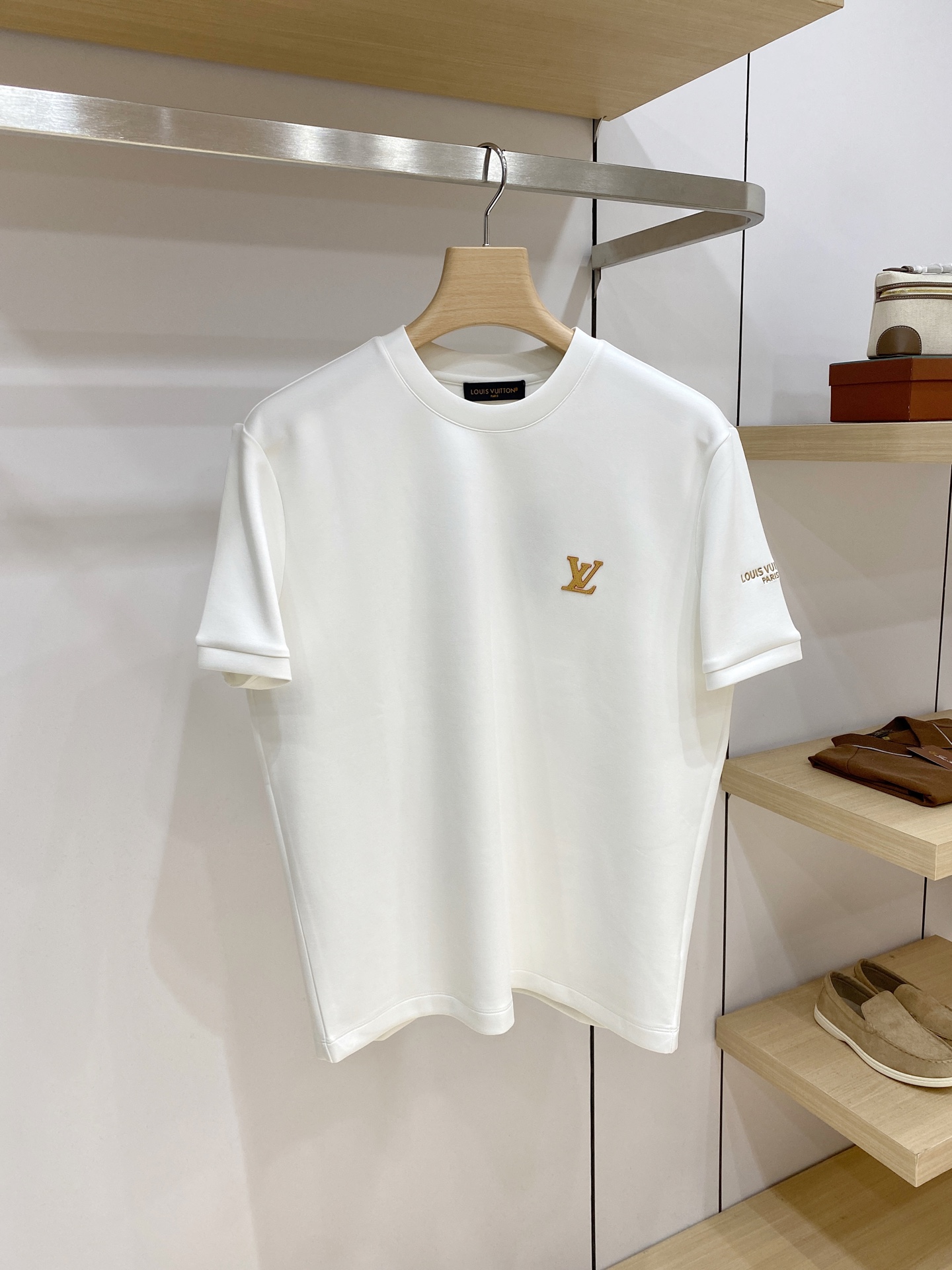 Louis Vuitton White Chest Logo T Shirt
