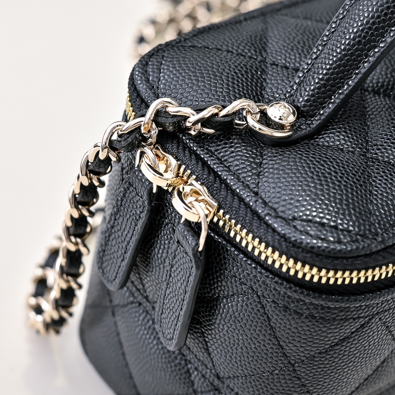 Chanel Style Leather Chain Bag style reference detail image 7 from source 776524