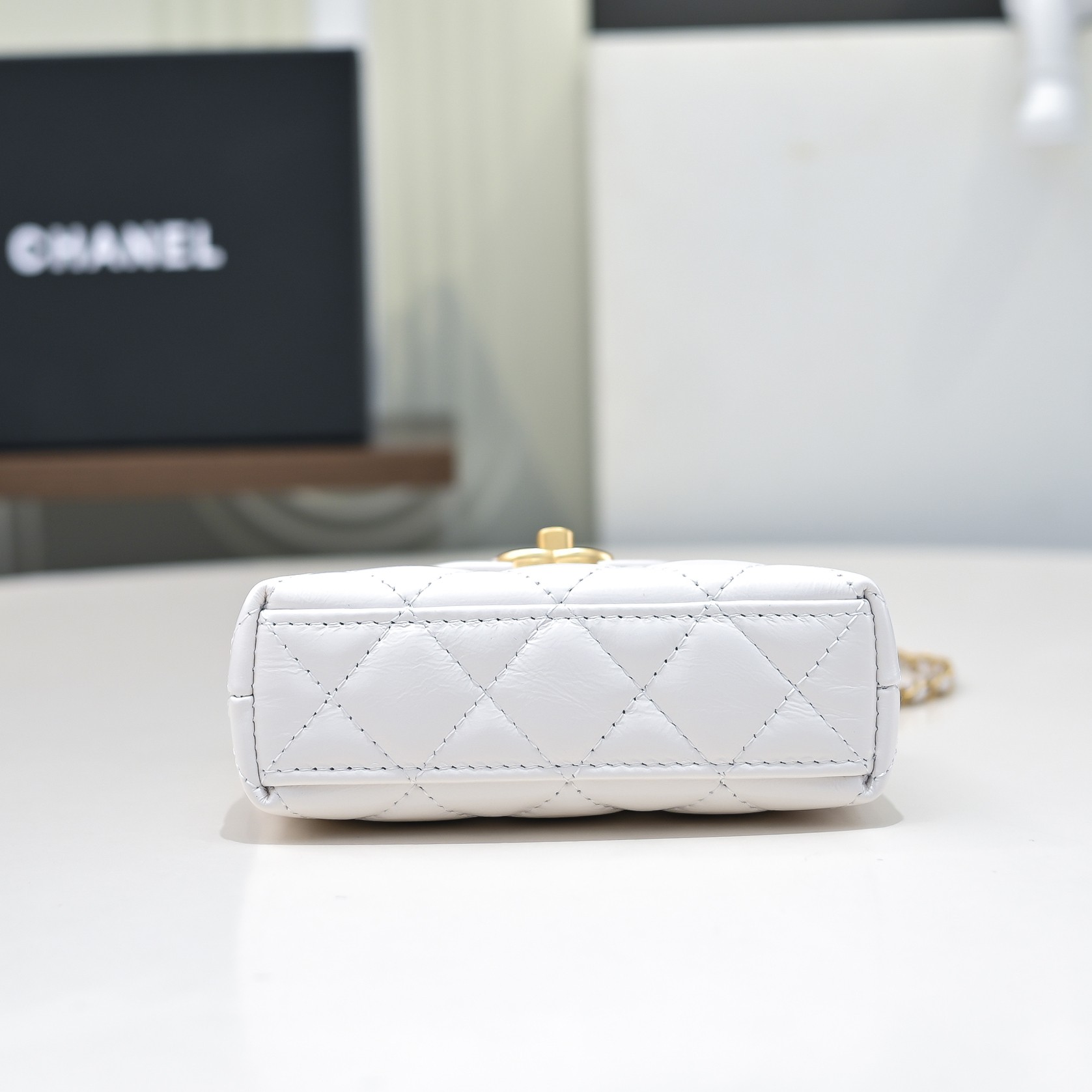 Chanel Style Leather Top Handle Bag style reference detail image 3 from source 776487