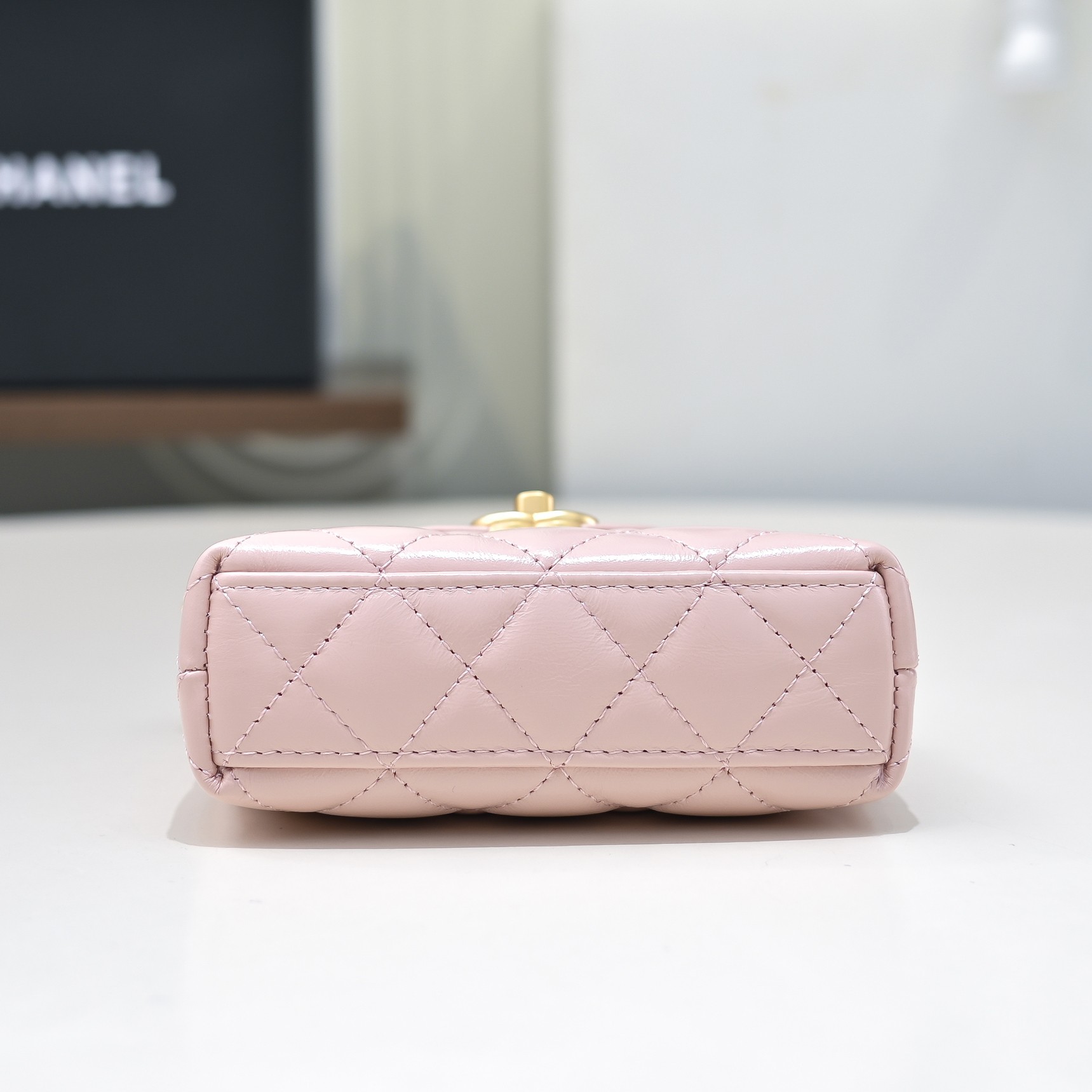 Chanel Style Leather Top Handle Bag style reference detail image 3 from source 776496