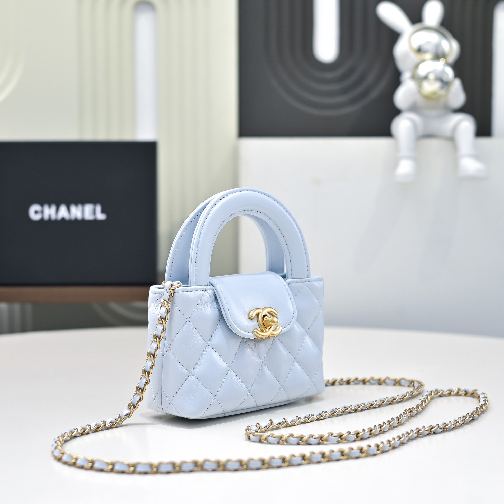 Chanel Style Leather Top Handle Bag Lookbook Reference image 2